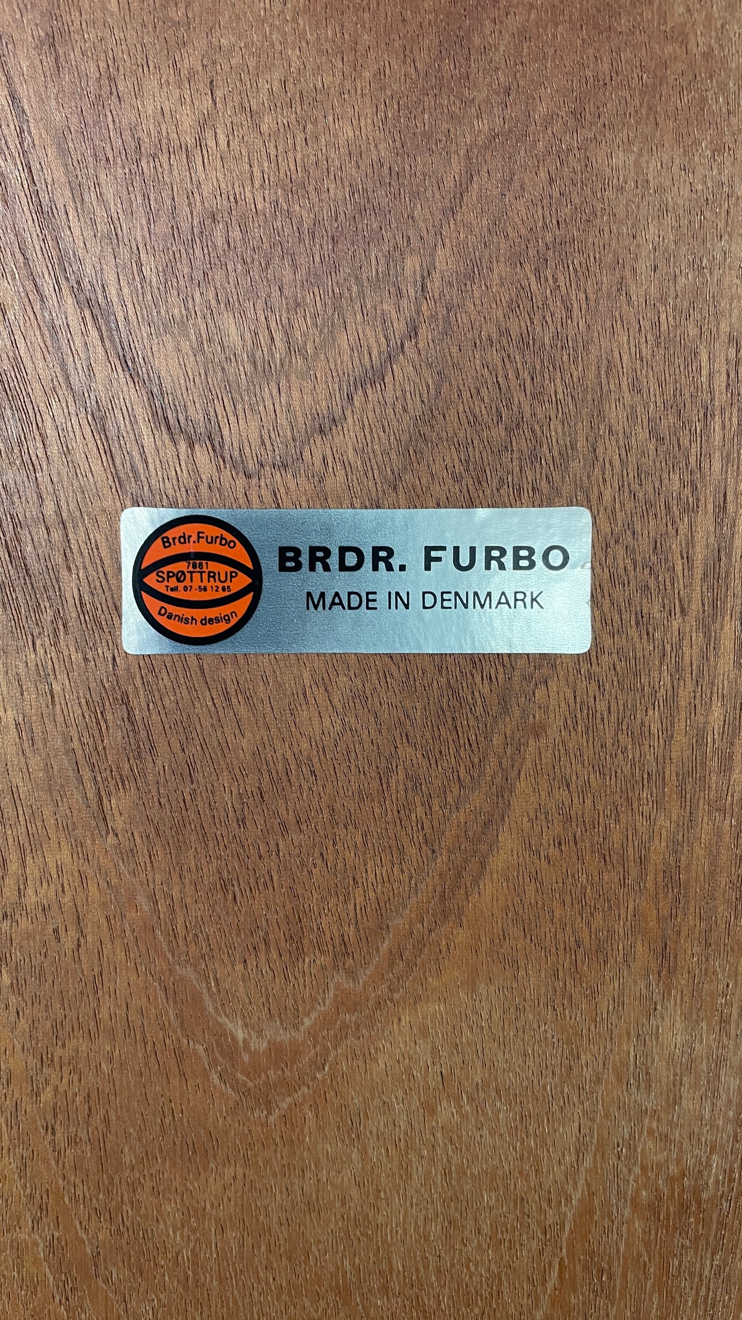 Mid-Century Danish Oak & Fabric Magazine Rack Side Table by BRDR Furbo | Scandinavian Modern 1960s