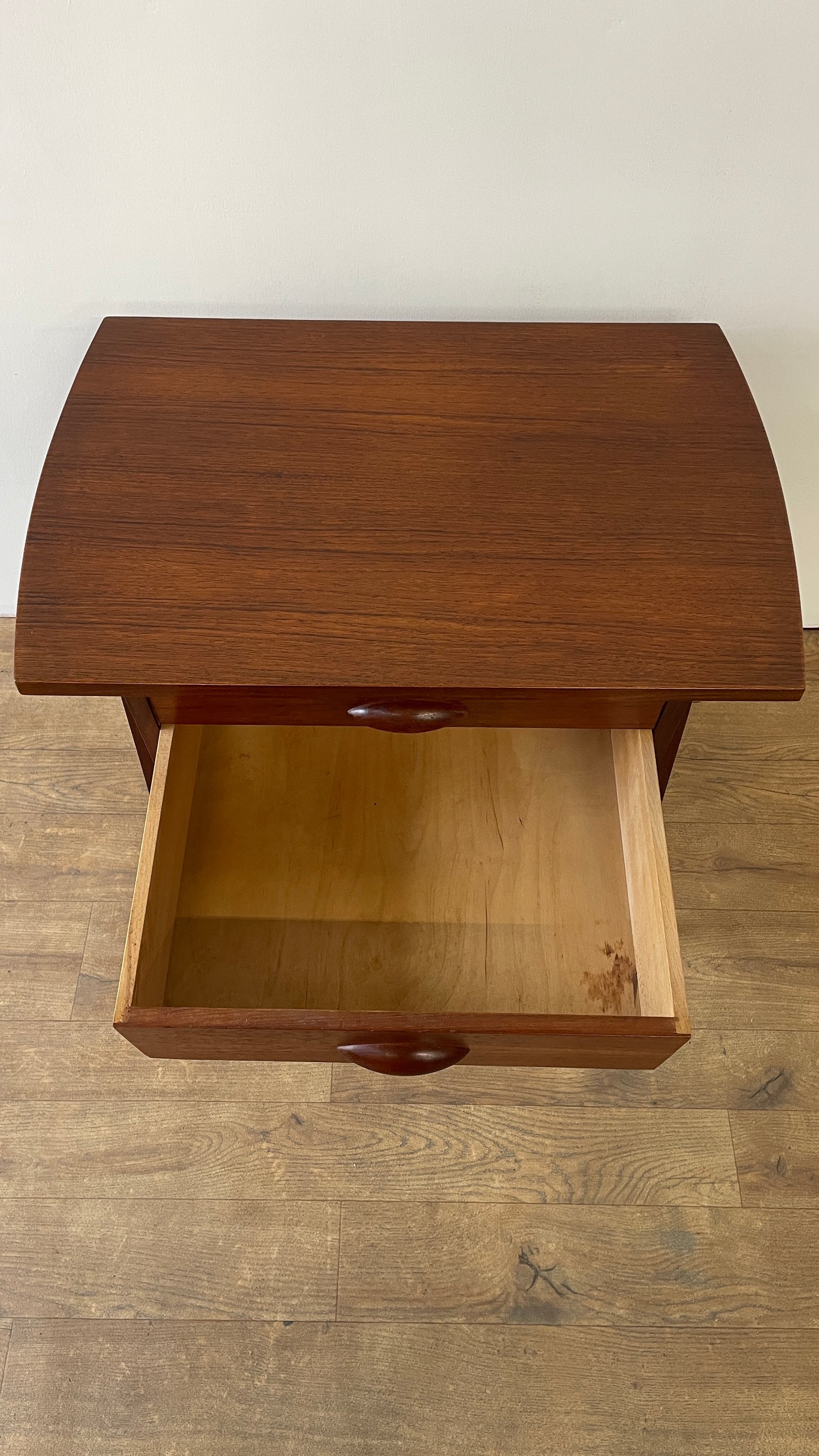Mid-Century Danish Teak 2 Drawer Craft Table | Vintage Scandinavian Side Table