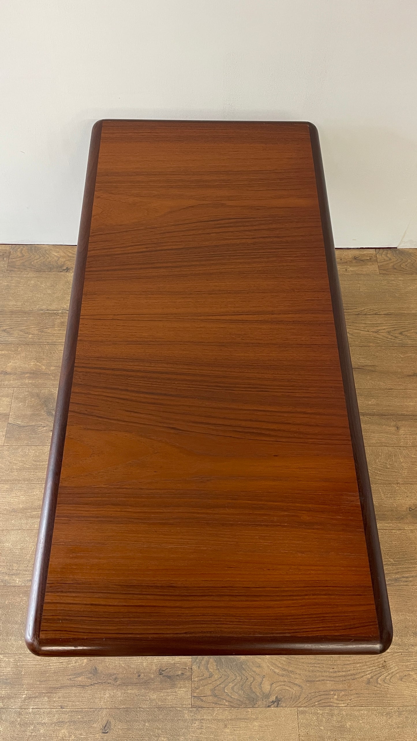 Mid-Century Danish Teak Coffee Table with Shelf | Scandinavian Vintage 1960s
