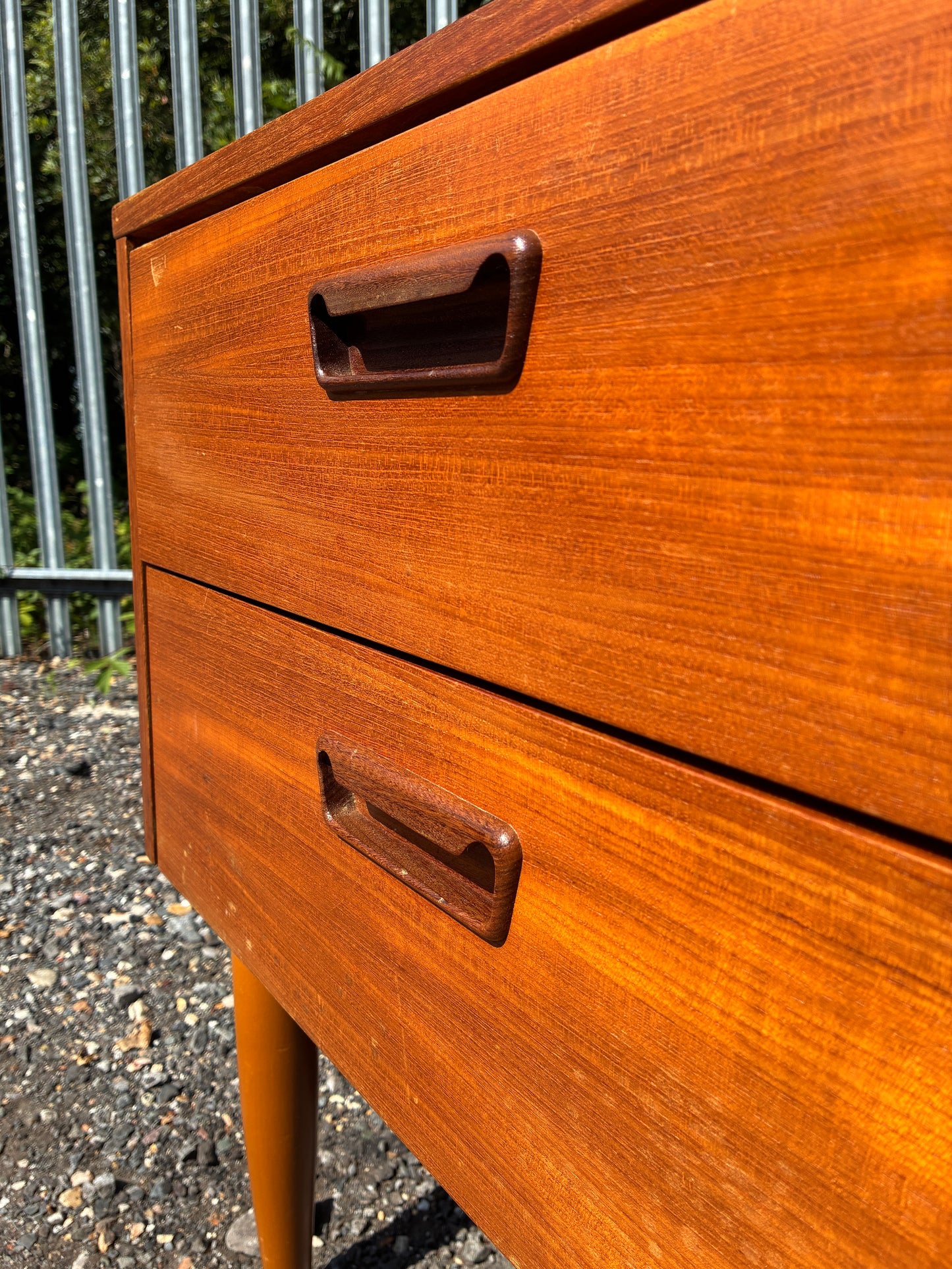 Mid-Century 4 Drawer Sideboard Vintage Teak| Scandinavian Style Chest of Drawers | Danish Modern Low Storage Cabinet