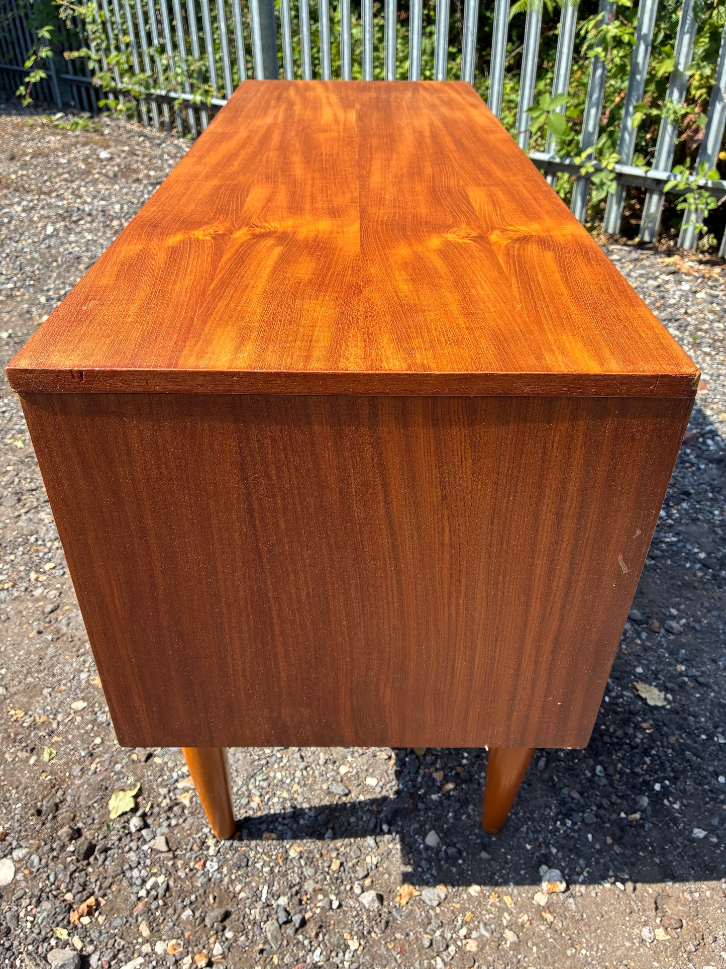 Mid-Century 4 Drawer Sideboard Vintage Teak| Scandinavian Style Chest of Drawers | Danish Modern Low Storage Cabinet