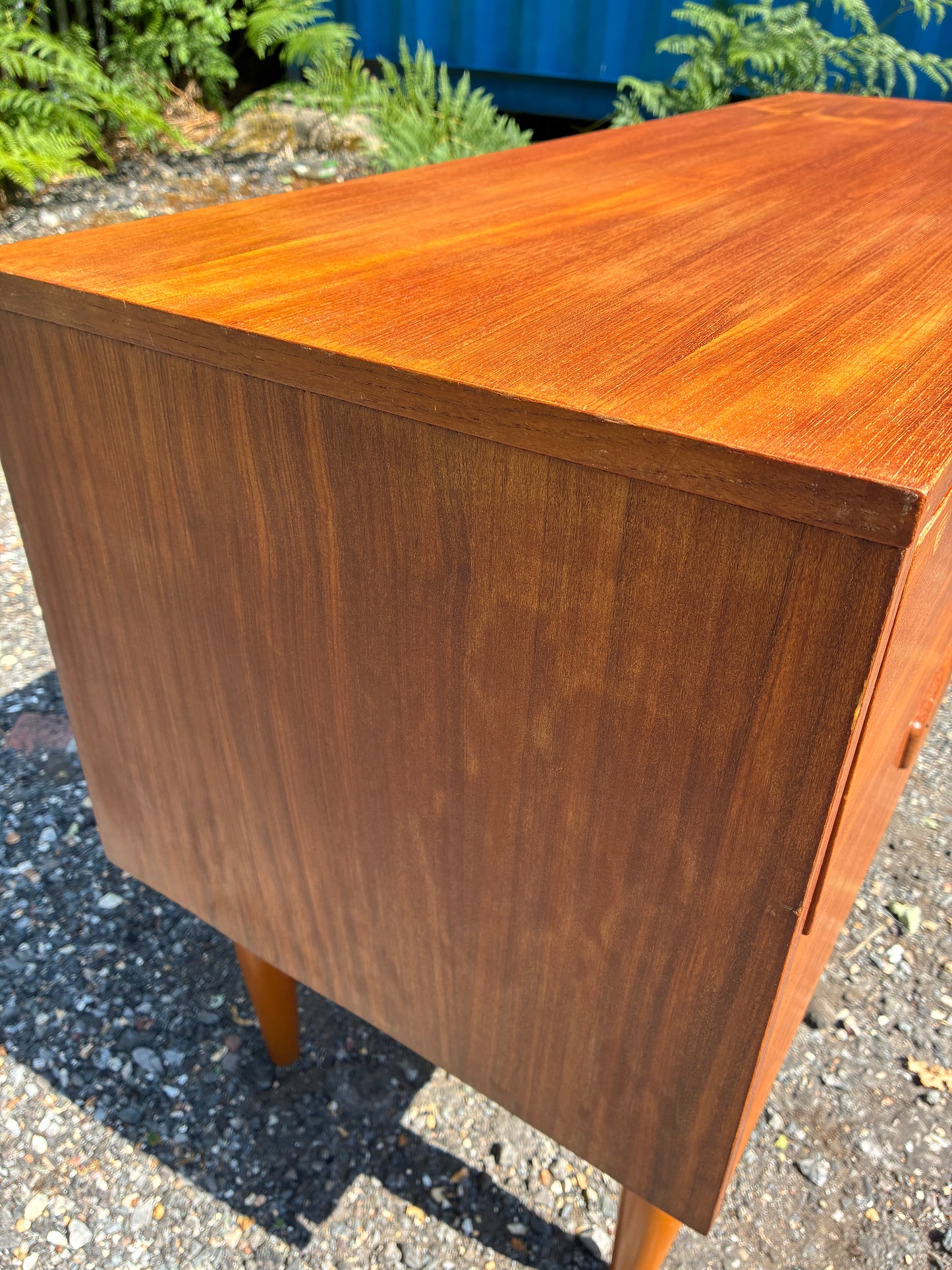 Mid-Century 4 Drawer Sideboard Vintage Teak| Scandinavian Style Chest of Drawers | Danish Modern Low Storage Cabinet