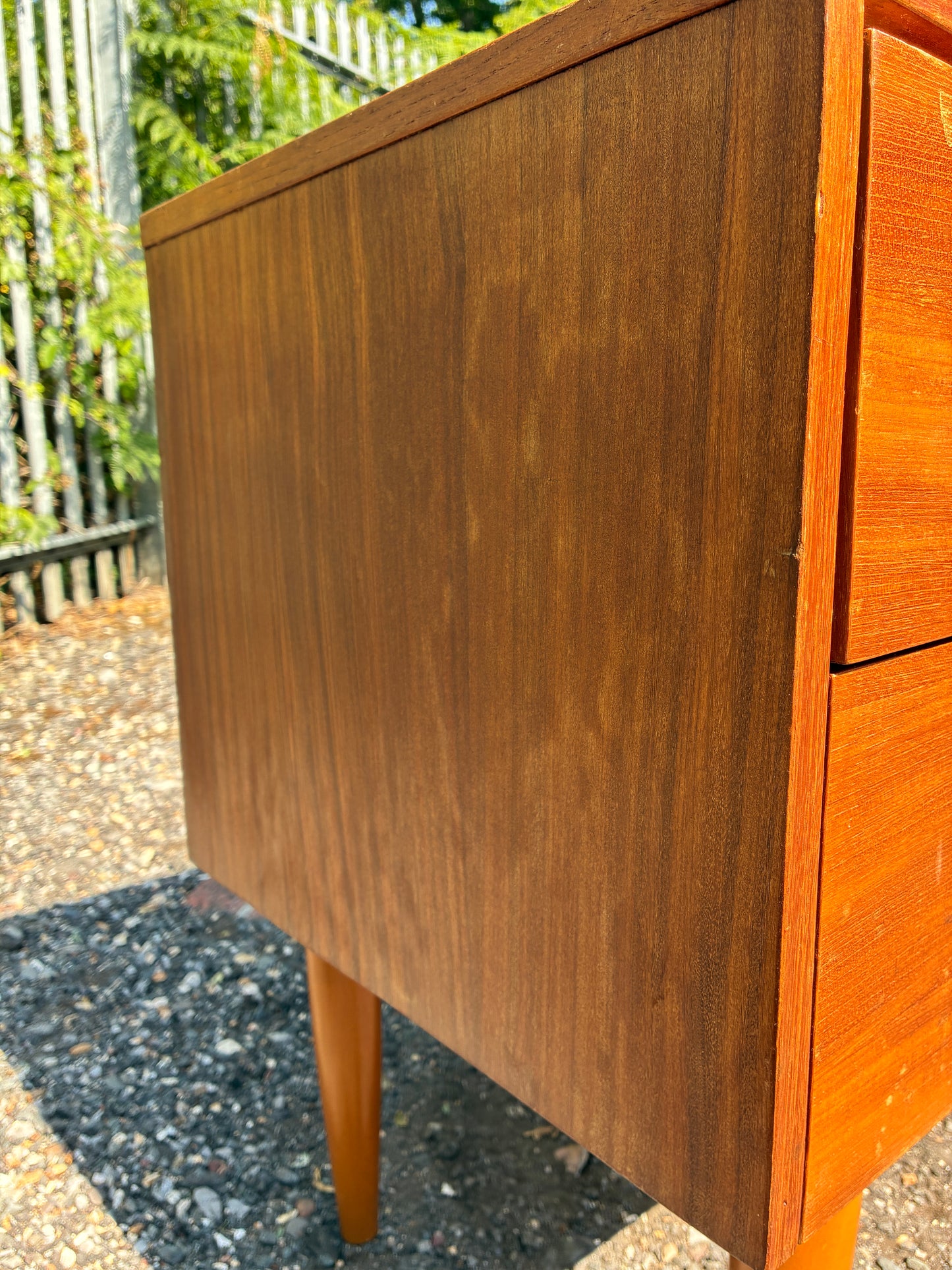 Mid-Century 4 Drawer Sideboard Vintage Teak| Scandinavian Style Chest of Drawers | Danish Modern Low Storage Cabinet