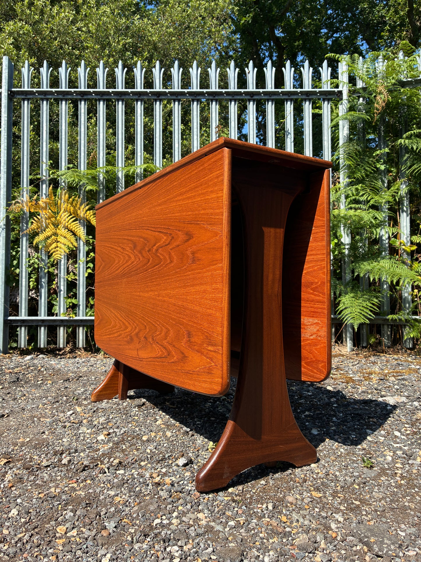G Plan Mid-Century Teak Drop Leaf Dining Table | Vintage Folding Gateleg | Space Saving Extending | 91cm to 136cm