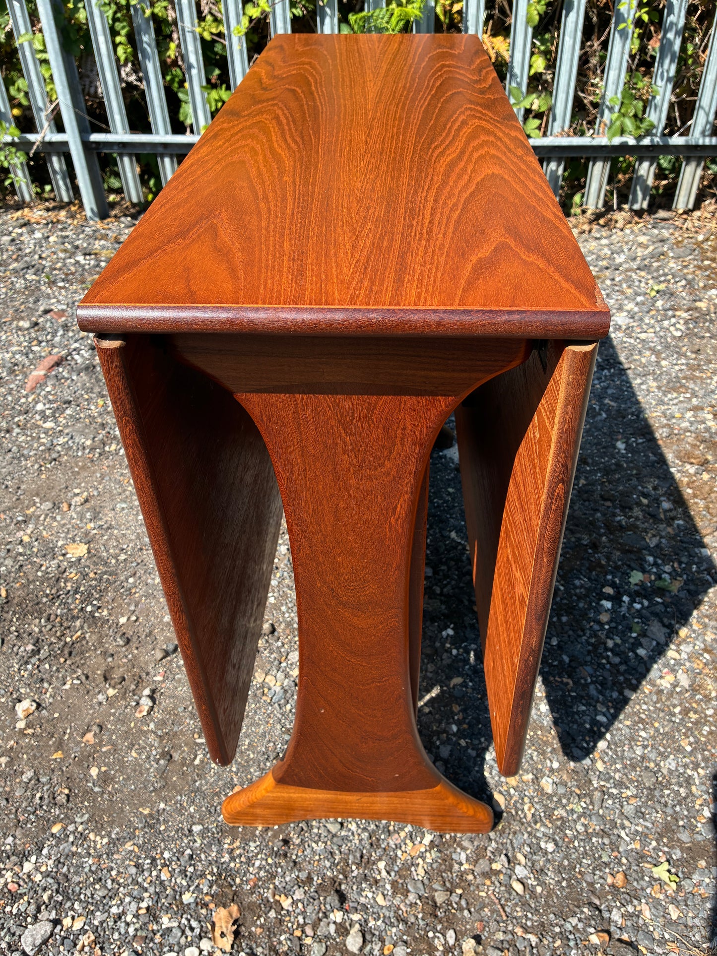 G Plan Mid-Century Teak Drop Leaf Dining Table | Vintage Folding Gateleg | Space Saving Extending | 91cm to 136cm