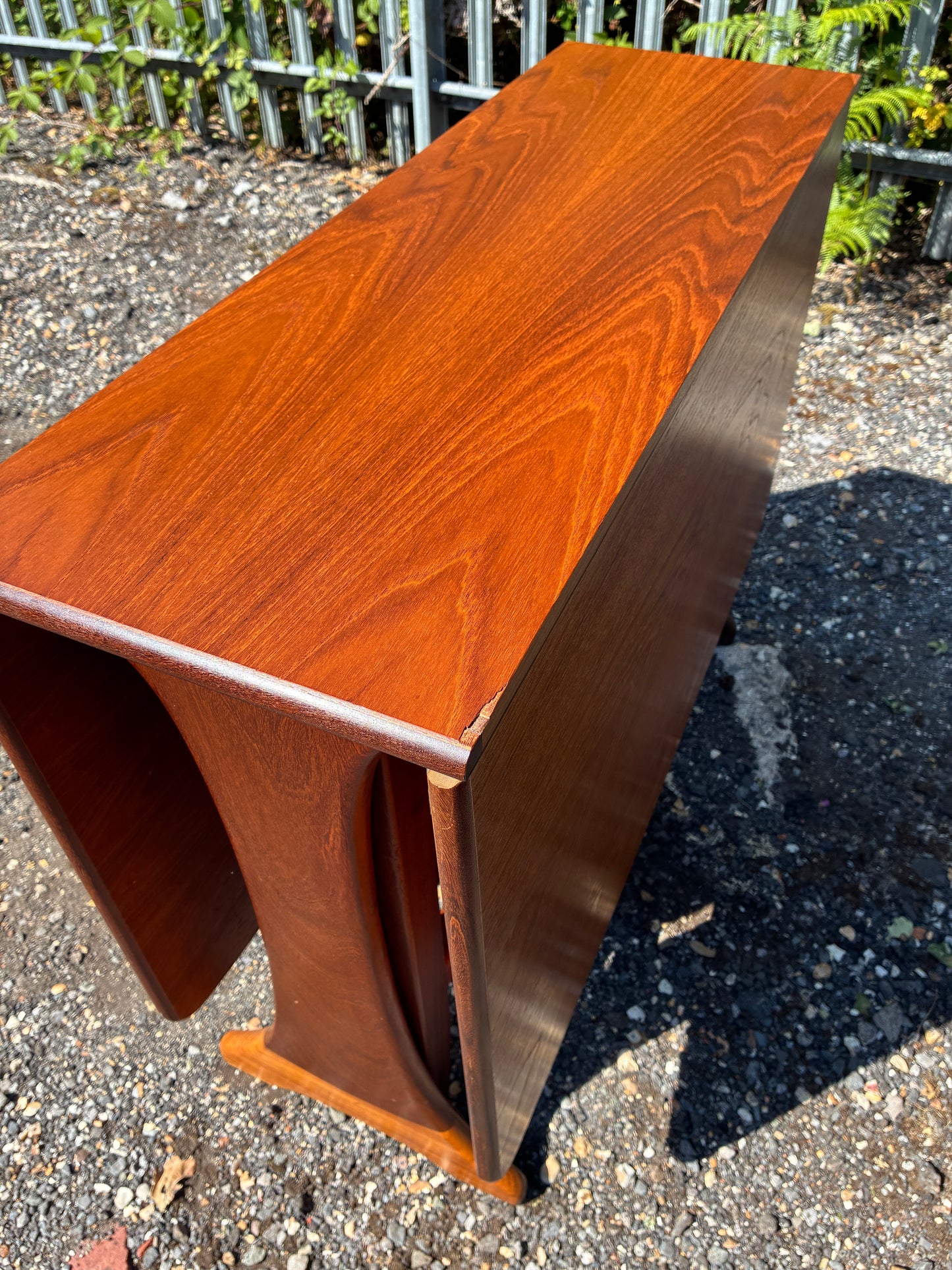 G Plan Mid-Century Teak Drop Leaf Dining Table | Vintage Folding Gateleg | Space Saving Extending | 91cm to 136cm