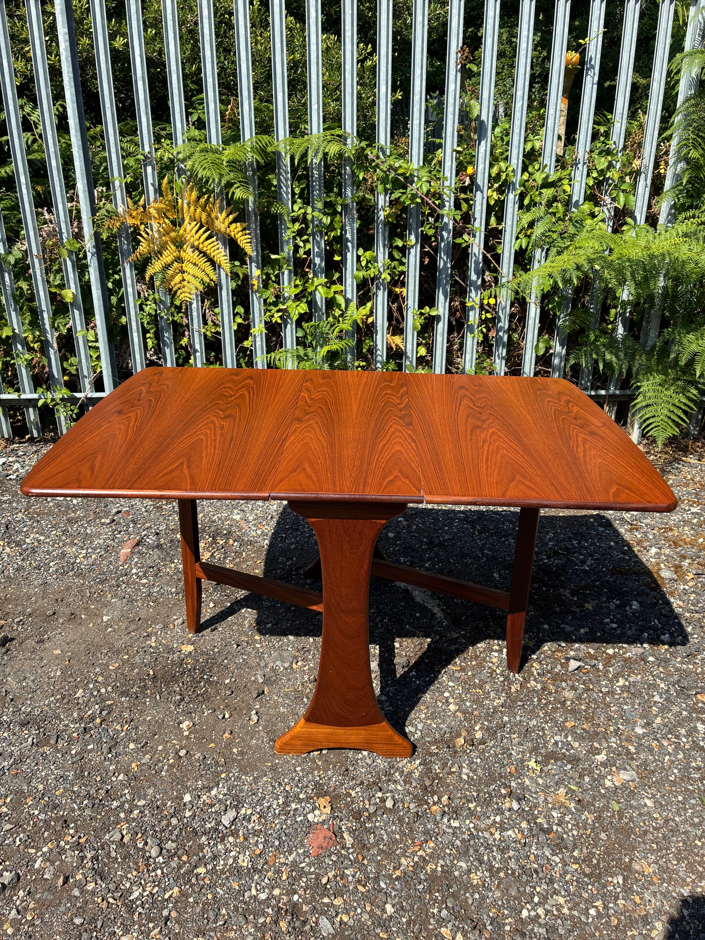 G Plan Mid-Century Teak Drop Leaf Dining Table | Vintage Folding Gateleg | Space Saving Extending | 91cm to 136cm
