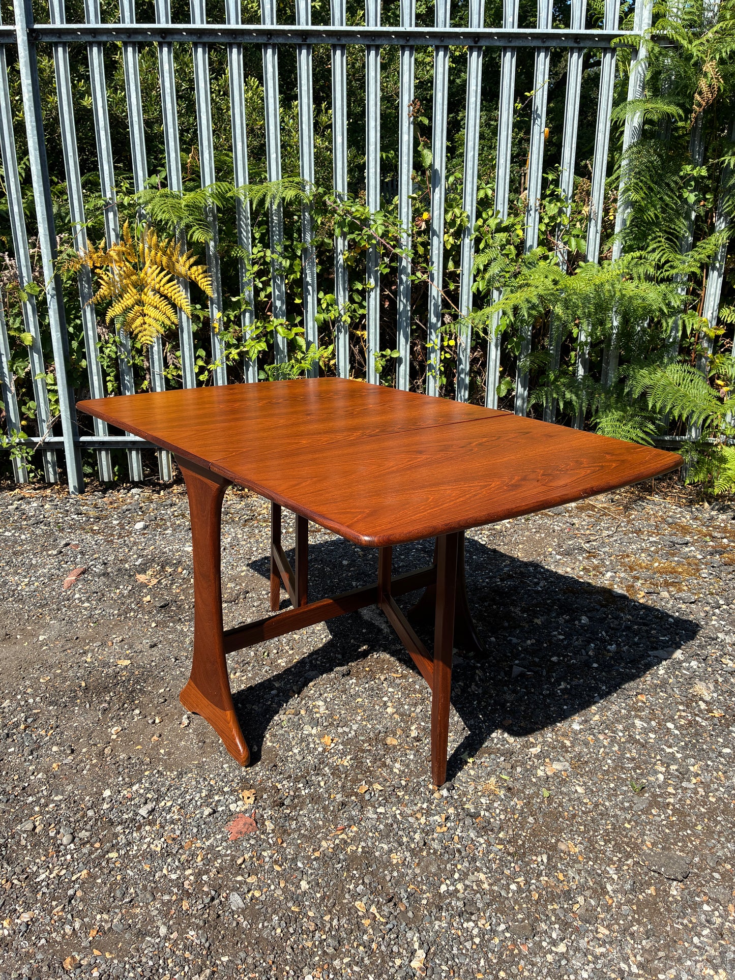 G Plan Mid-Century Teak Drop Leaf Dining Table | Vintage Folding Gateleg | Space Saving Extending | 91cm to 136cm