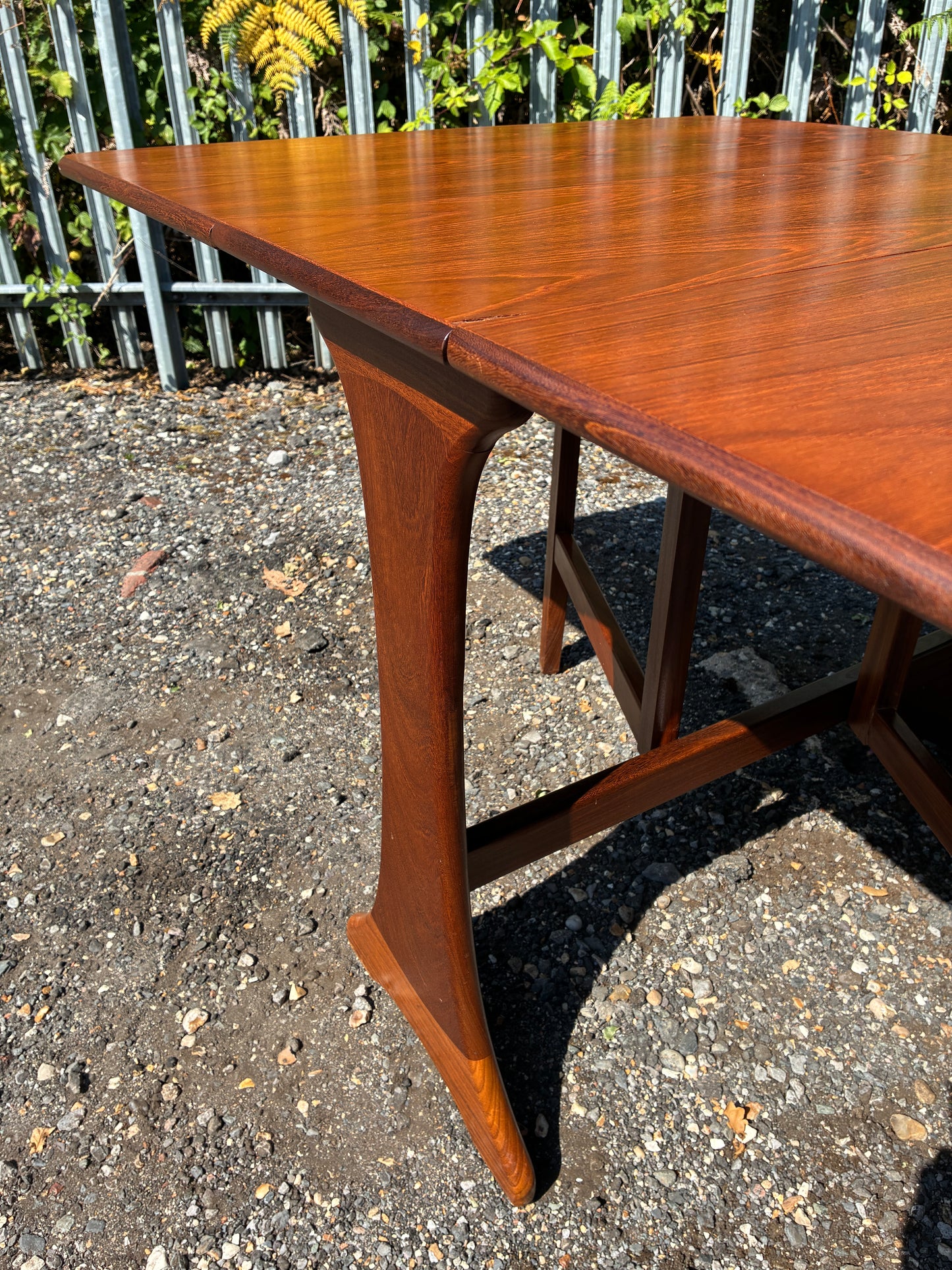 G Plan Mid-Century Teak Drop Leaf Dining Table | Vintage Folding Gateleg | Space Saving Extending | 91cm to 136cm