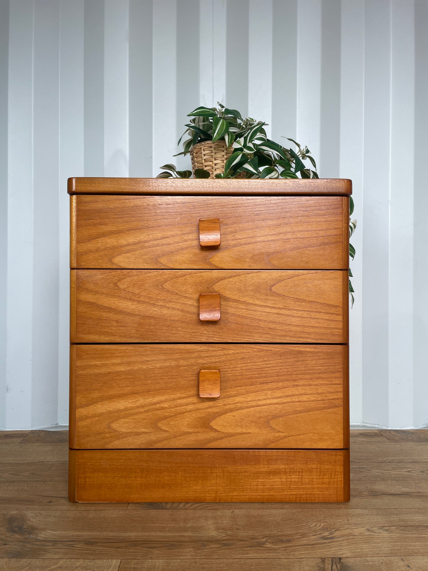Stag Teak Bedside Chest / Cabinet Mid-Century