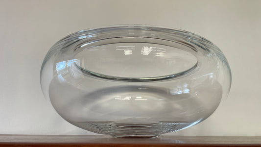 Mid-Century Clear Glass Bowl by Per Lütken for Holmegaard Provence, 1955