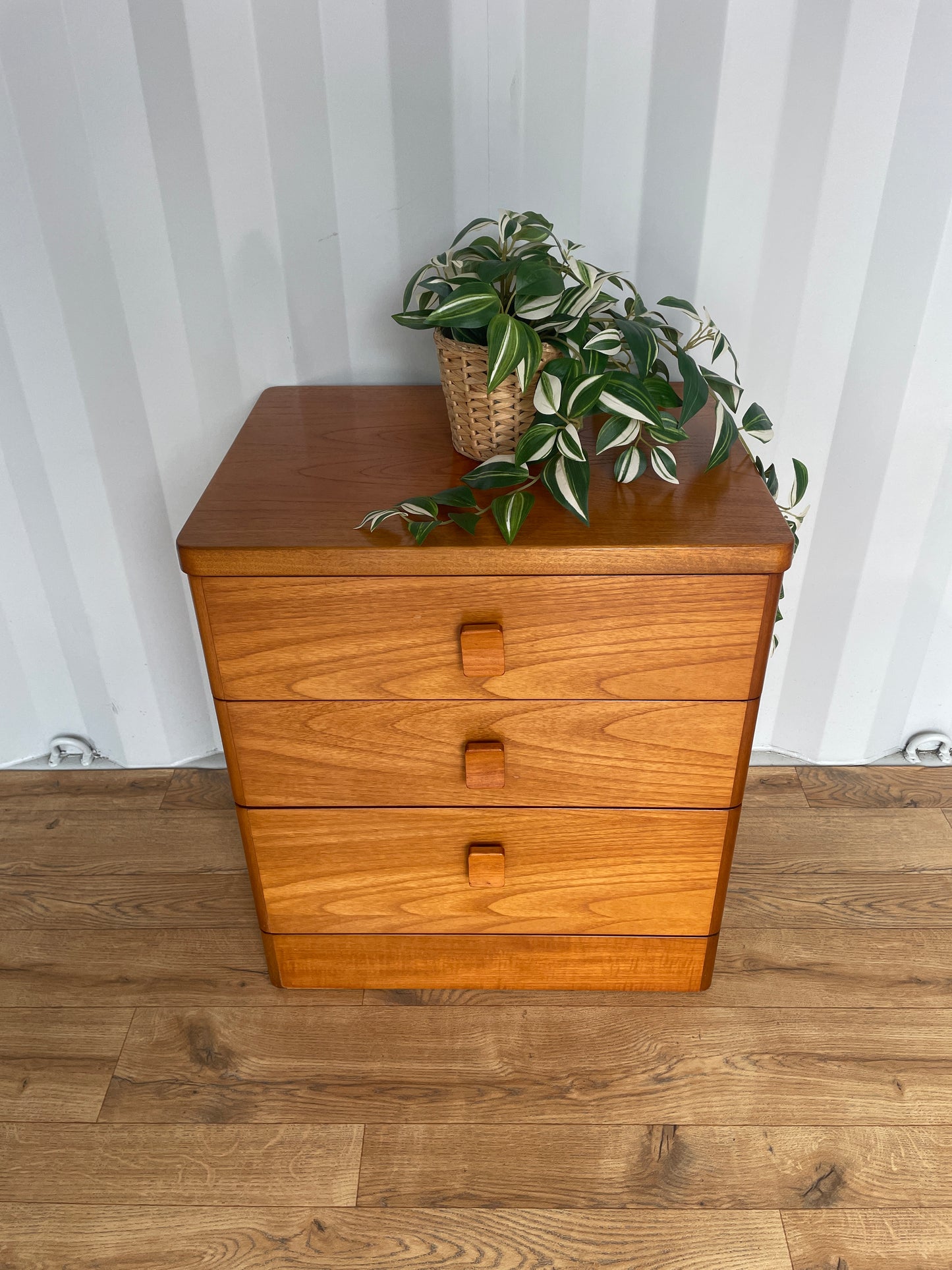 Stag Teak Bedside Chest / Cabinet Mid-Century