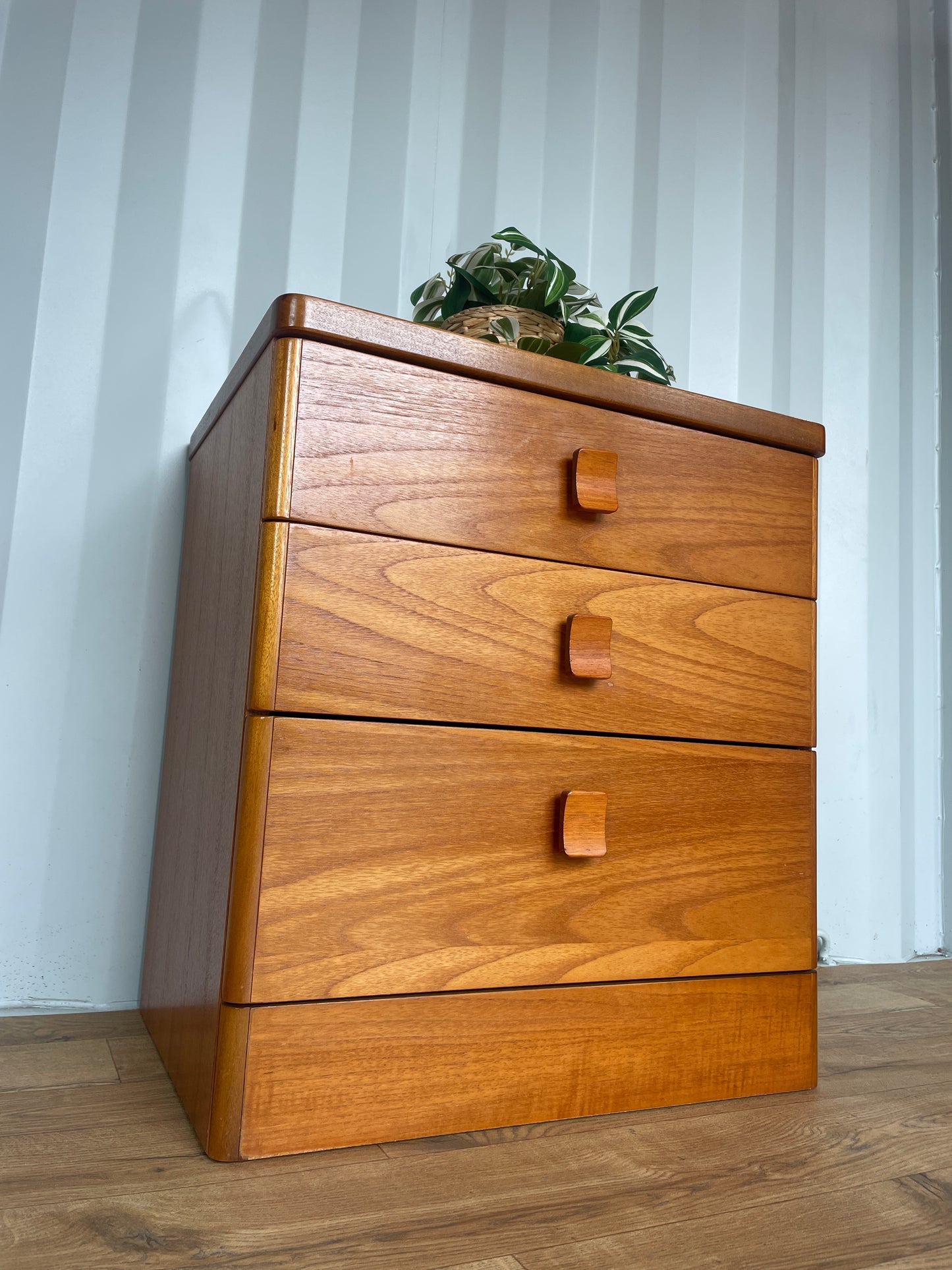 Stag Teak Bedside Chest / Cabinet Mid-Century