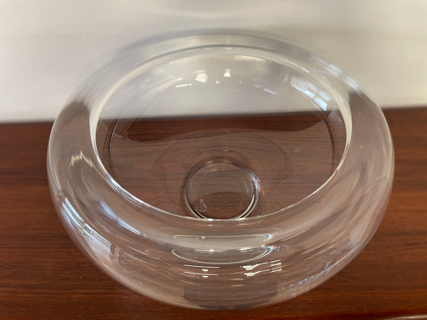 Mid-Century Clear Glass Bowl by Per Lütken for Holmegaard Provence, 1955