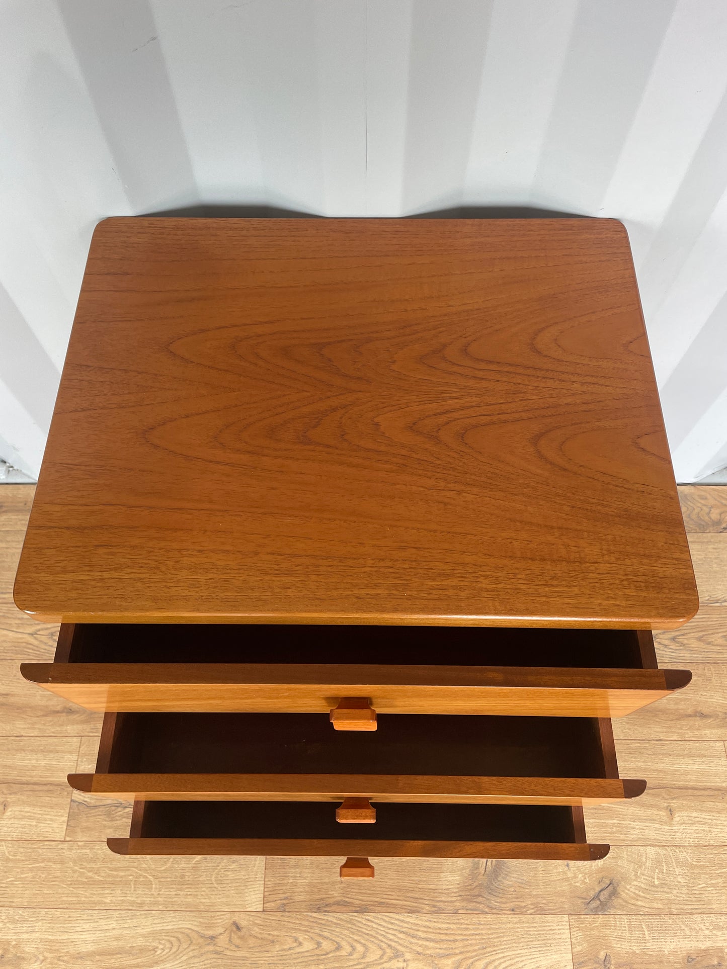 Stag Teak Bedside Chest / Cabinet Mid-Century