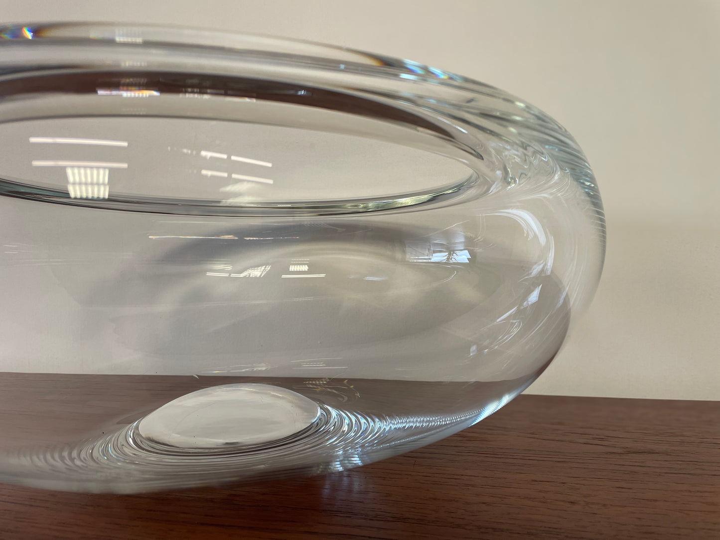 Mid-Century Clear Glass Bowl by Per Lütken for Holmegaard Provence, 1955