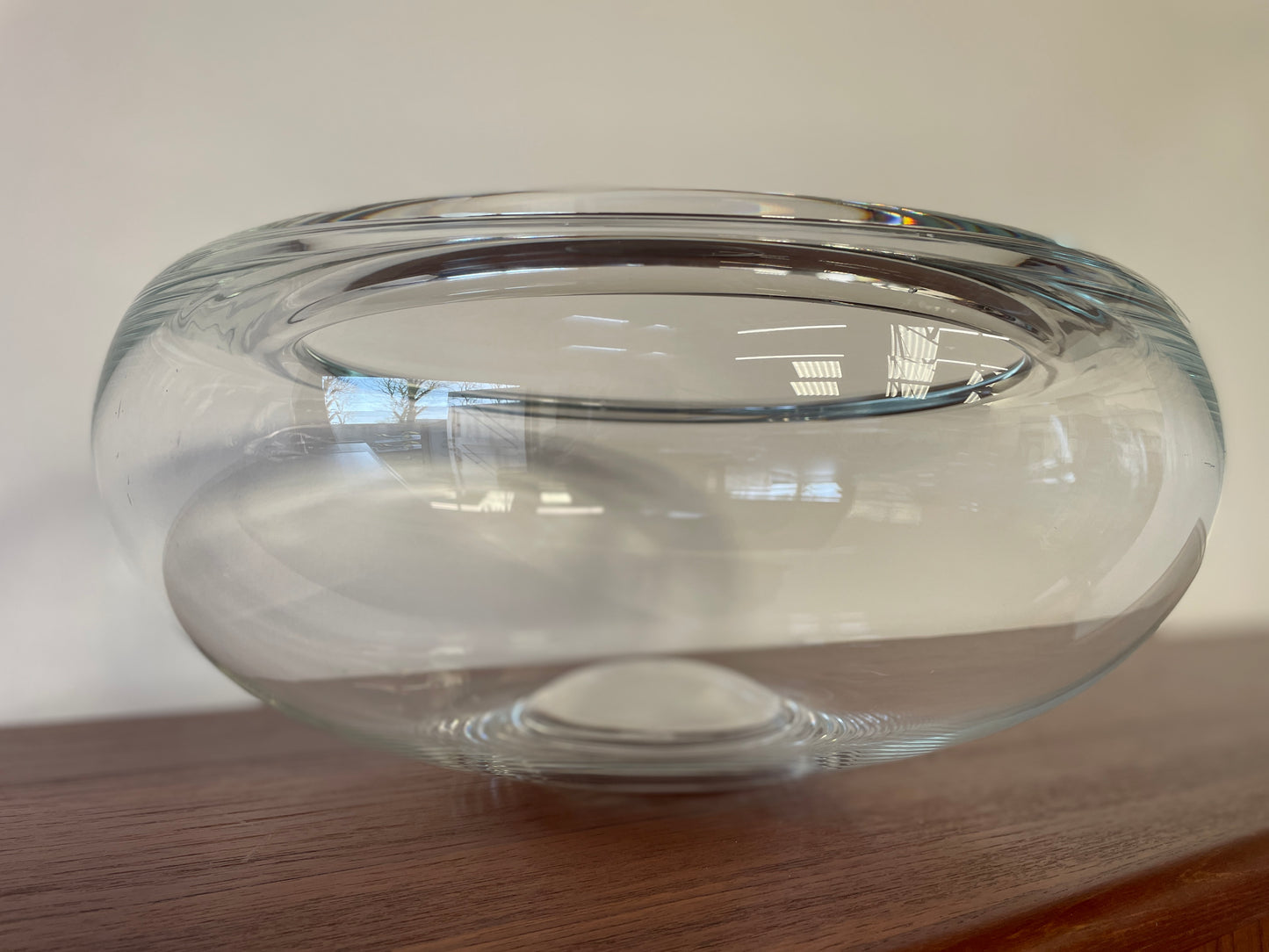 Mid-Century Clear Glass Bowl by Per Lütken for Holmegaard Provence, 1955