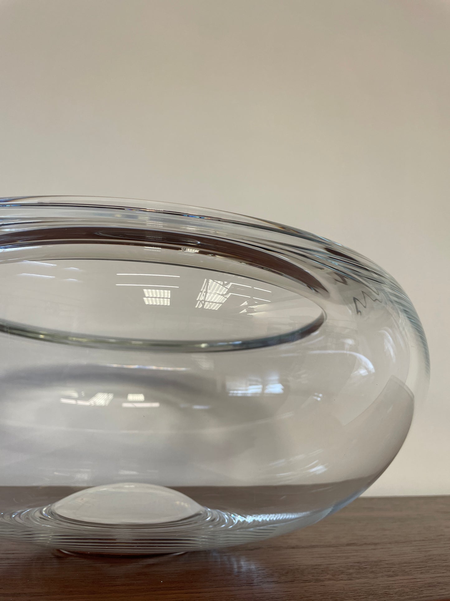 Mid-Century Clear Glass Bowl by Per Lütken for Holmegaard Provence, 1955