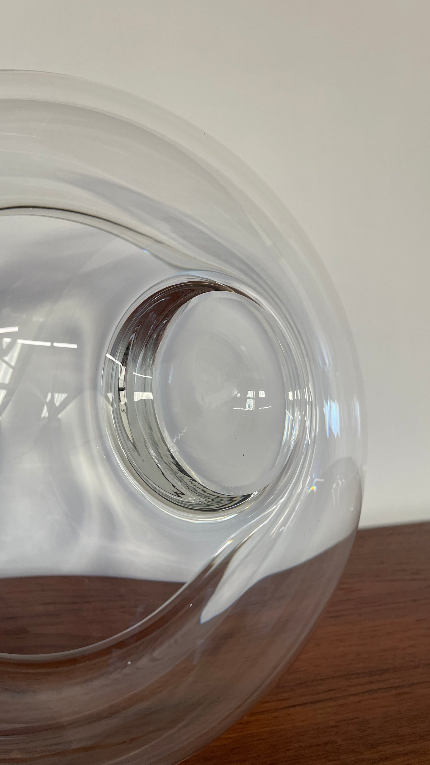 Mid-Century Clear Glass Bowl by Per Lütken for Holmegaard Provence, 1955