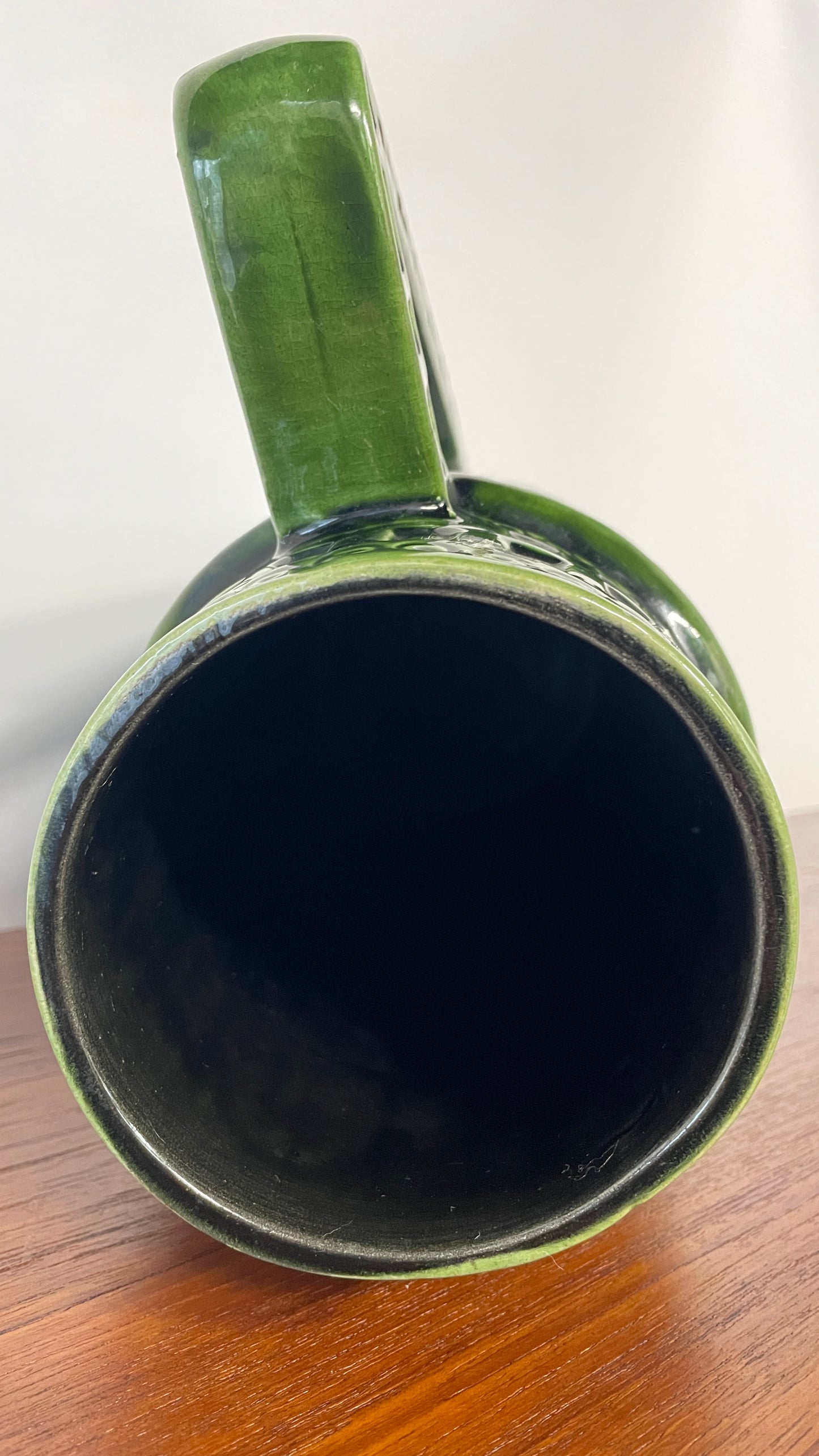 Mid-Century West German Green Ceramic Jug Vase | 45cm | W. Germany