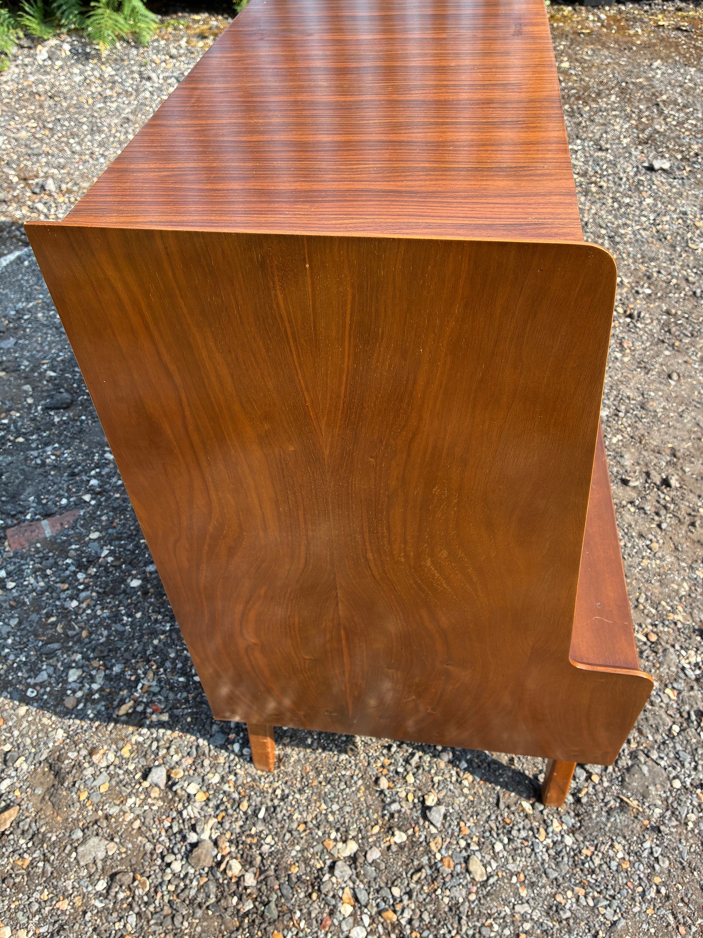 Wrighton Mid-Century Teak Sideboard Display Cabinet | British Retro Drinks Cabinet | Vintage Glass Display & Storage | 137cm