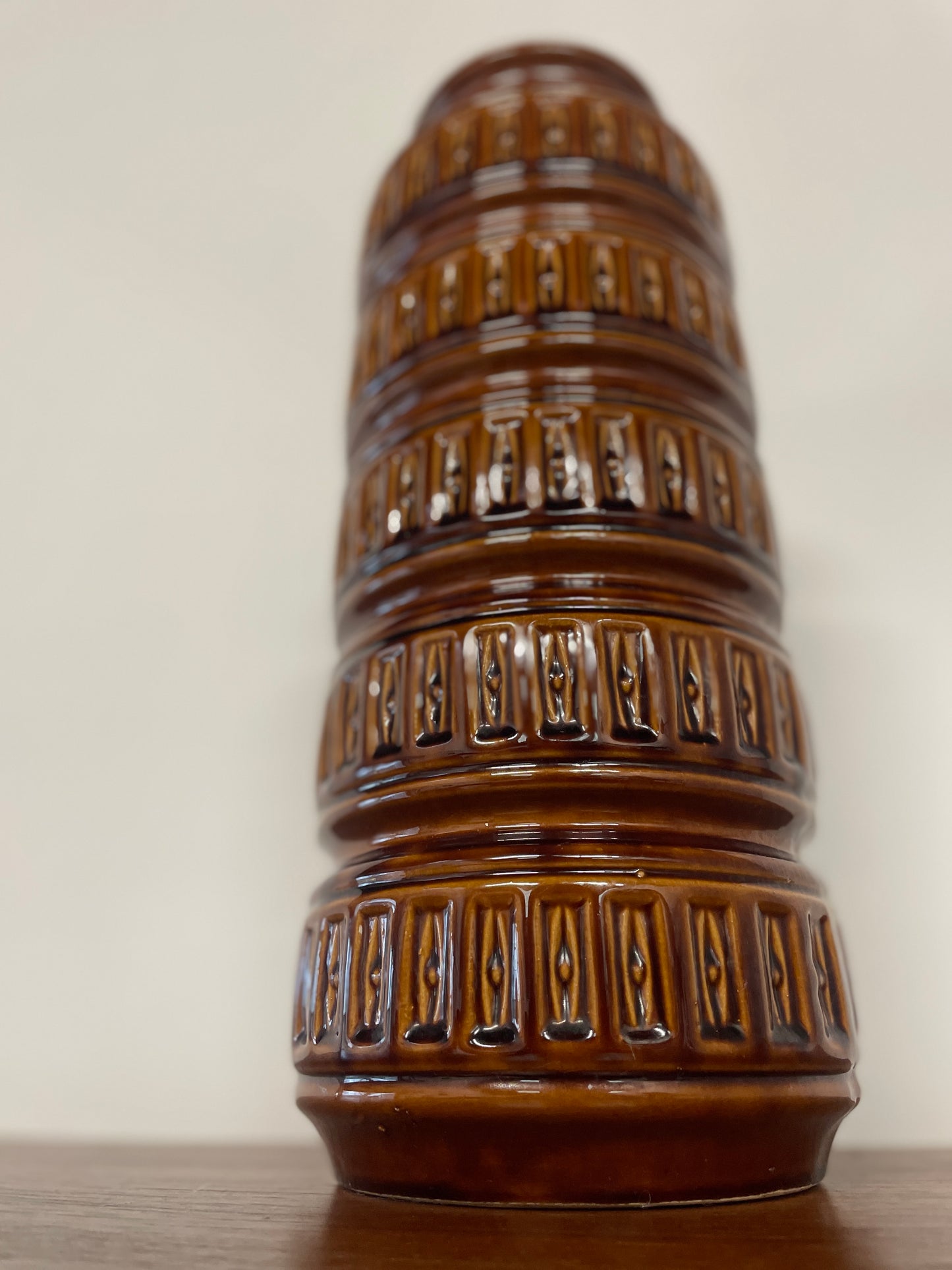 Large Mid-Century West German Brown Vase | W. Germany 268-40 | 40cm