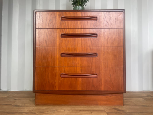 G Plan Chest of Drawers Fresco Mid-Century - Teak 4 Drawer