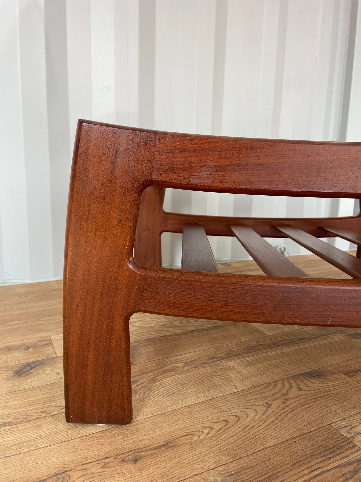 G Plan Coffee Table w/ Glass Top - Teak Mid-Century