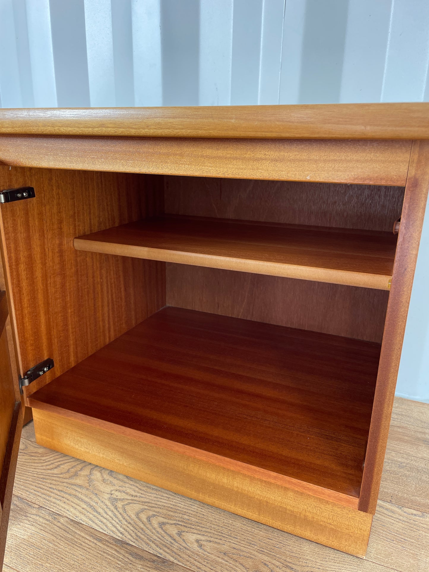 Pair Nathan Bedside Cabinets - Mid-Century - Teak