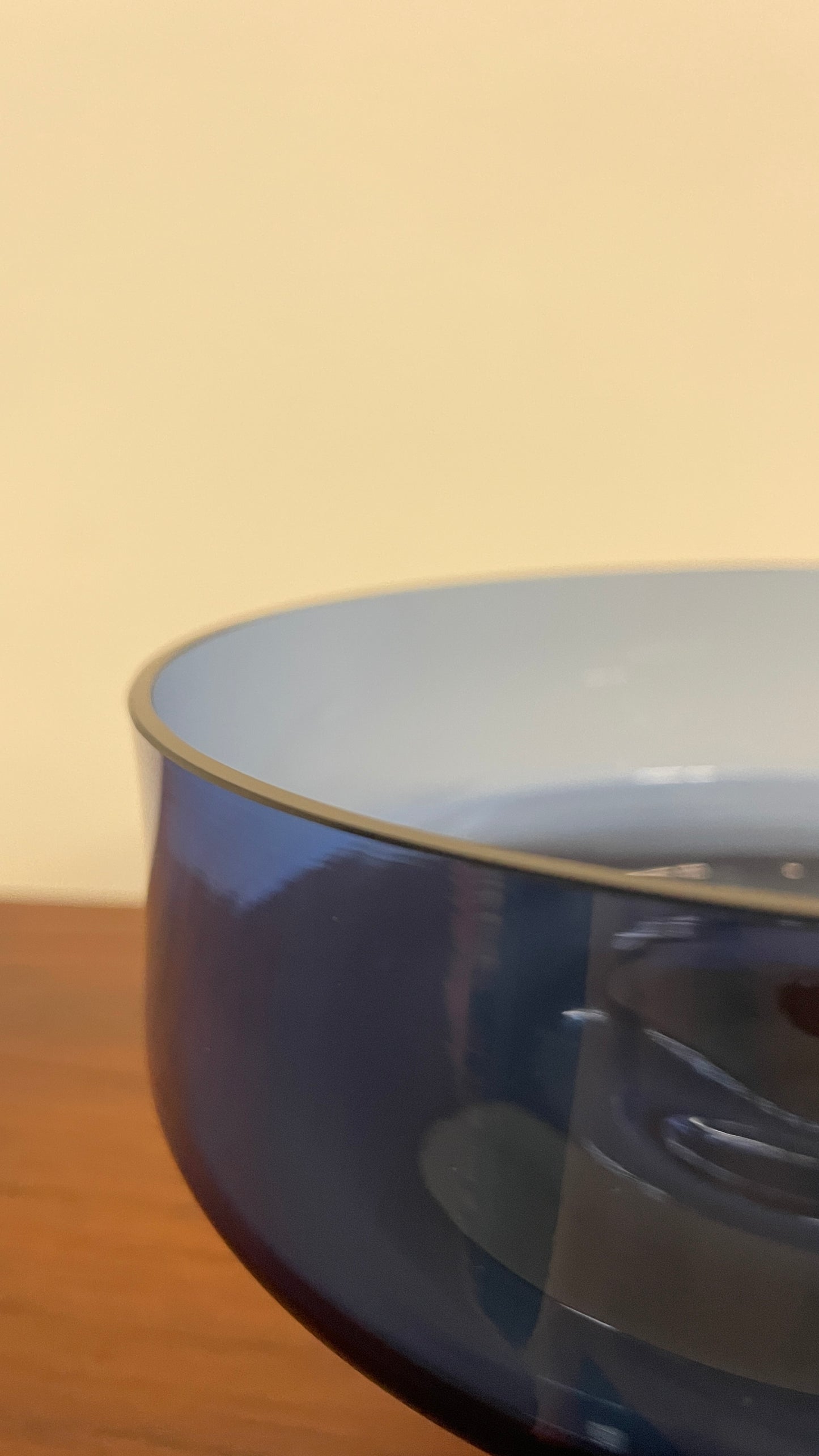 Mid-Century Swedish Blue & Green Art Glass Bowl by Bo Borgstrom for Åseda Glasbruk, 1960s