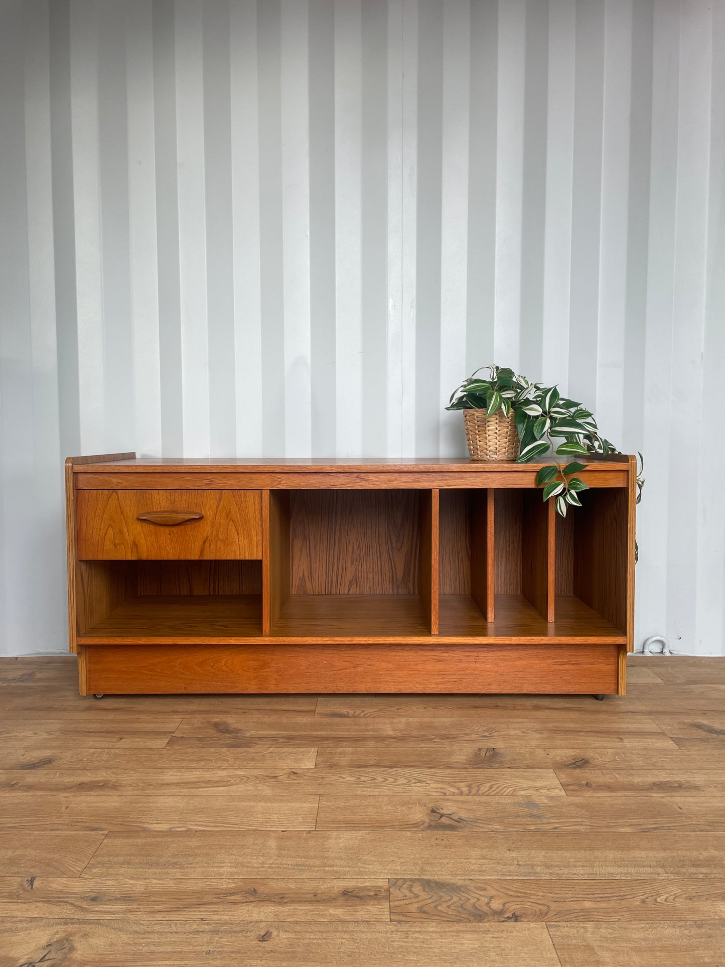 Media TV Cabinet Unit - Mid-Century / Records Storage