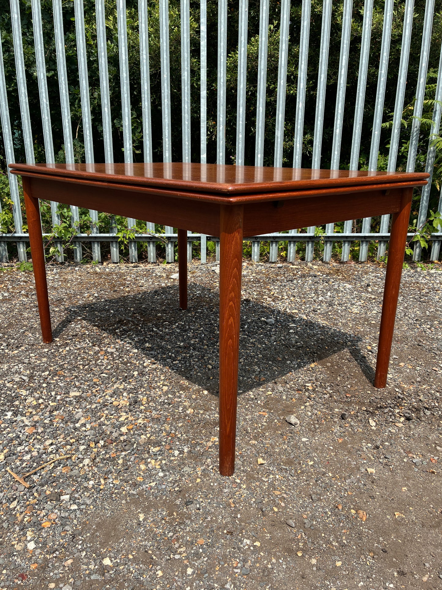Vintage Danish Extendable Teak Dining Table | Mid-Century Scandinavian