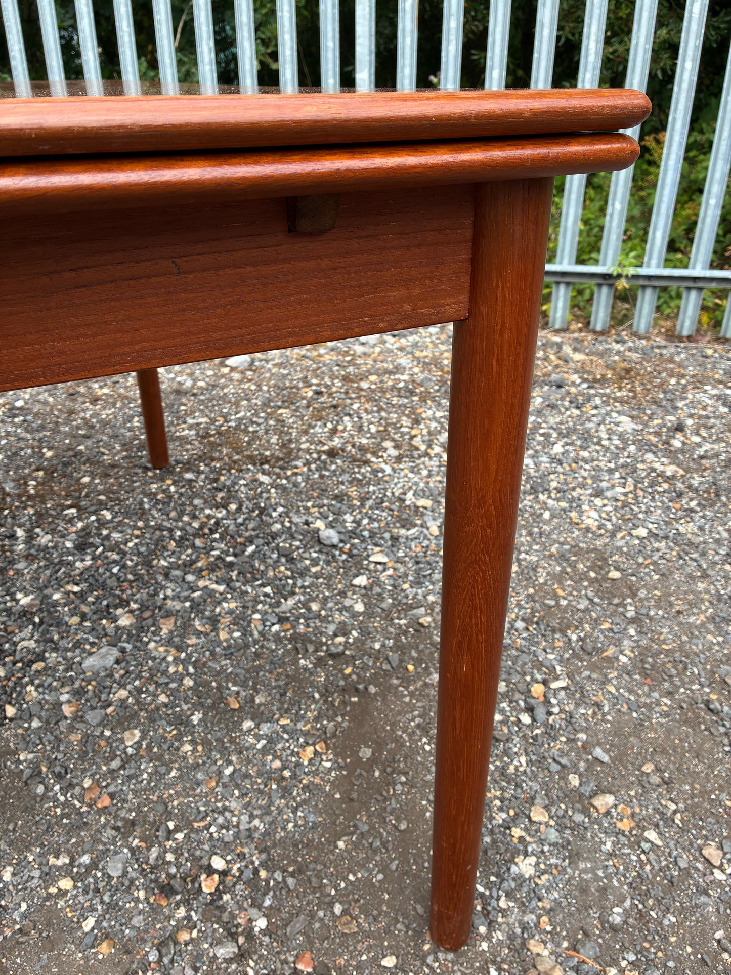 Vintage Danish Extendable Teak Dining Table | Mid-Century Scandinavian