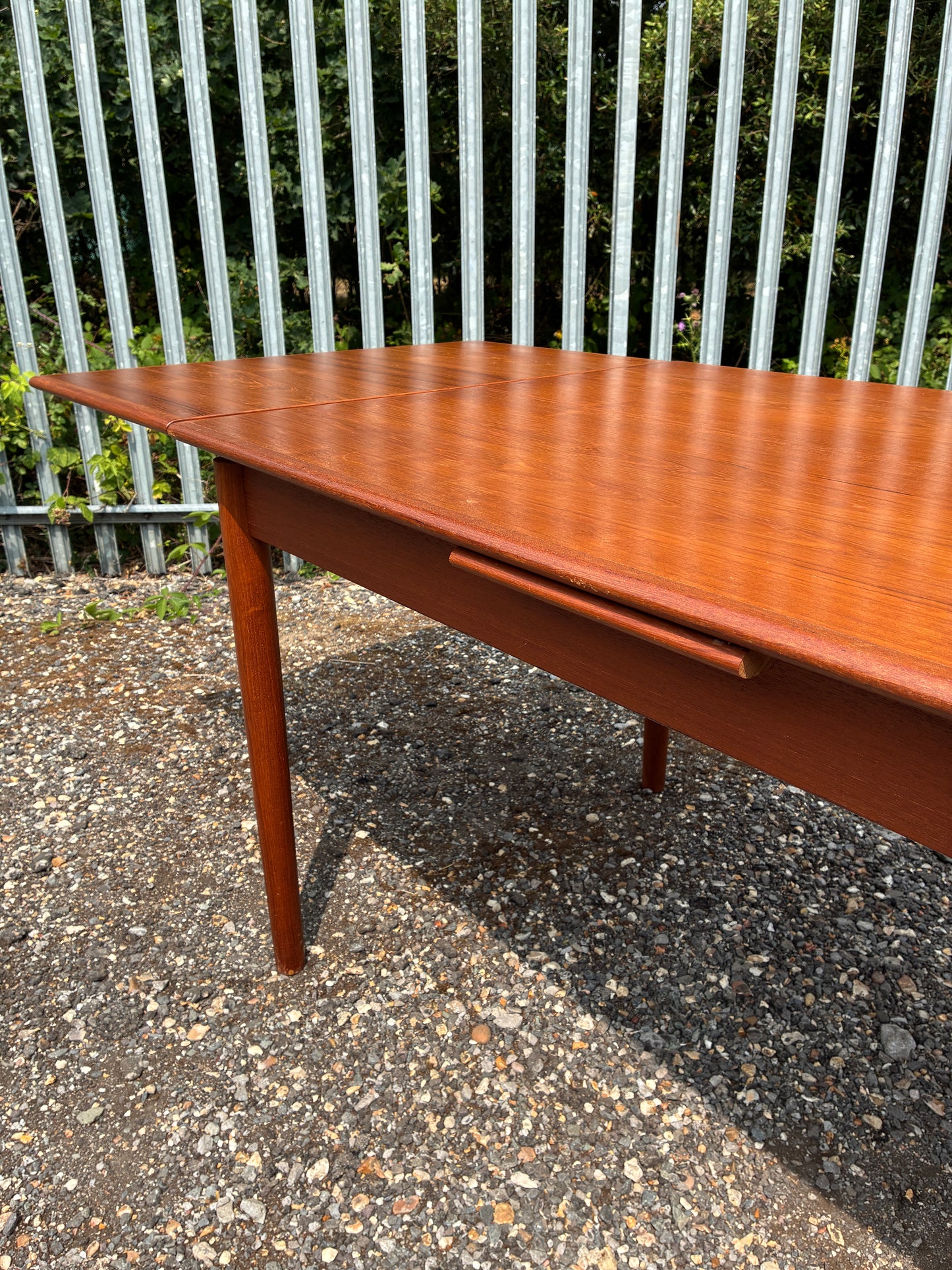 Vintage Danish Extendable Teak Dining Table | Mid-Century Scandinavian