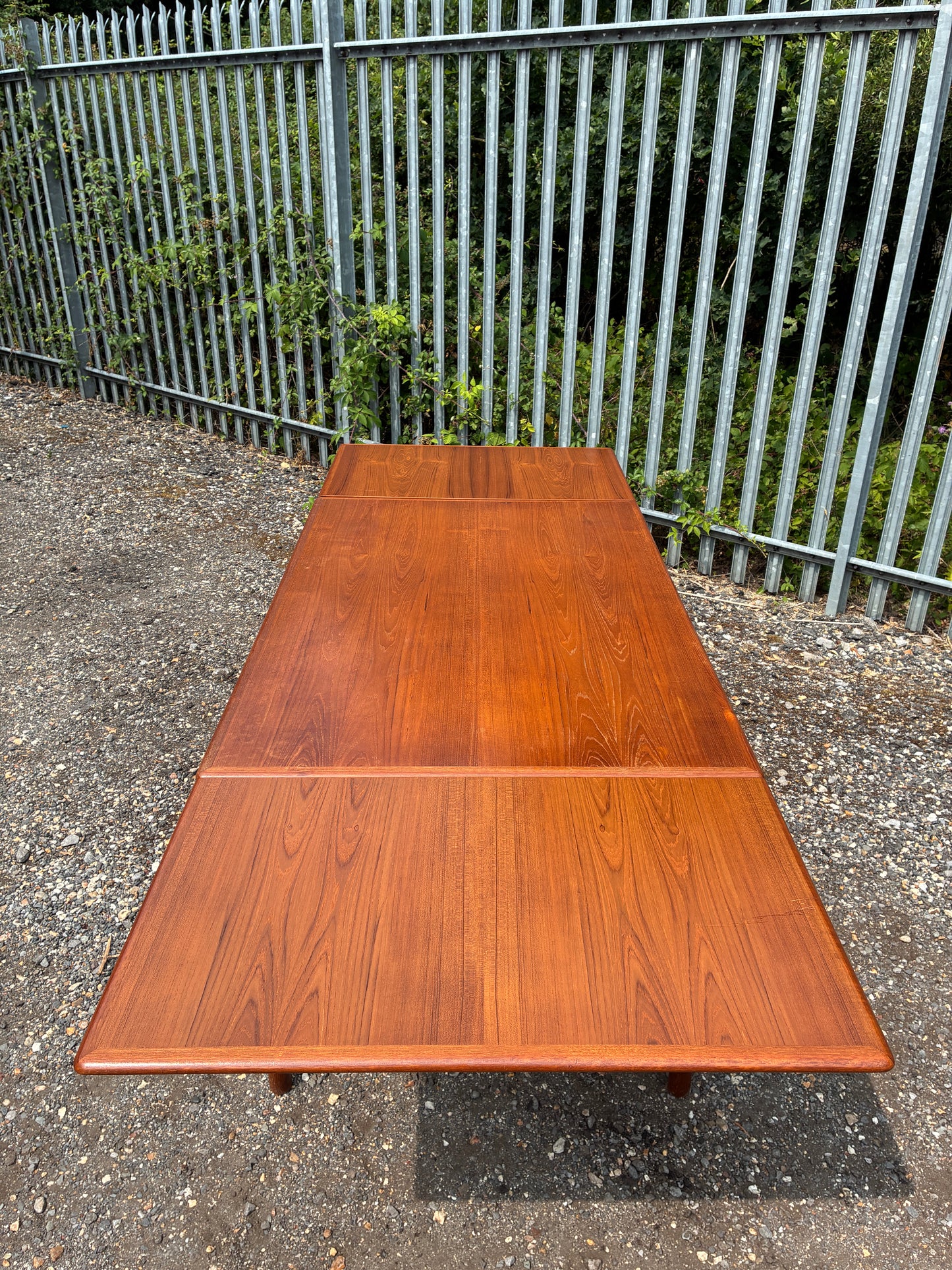 Vintage Danish Extendable Teak Dining Table | Mid-Century Scandinavian