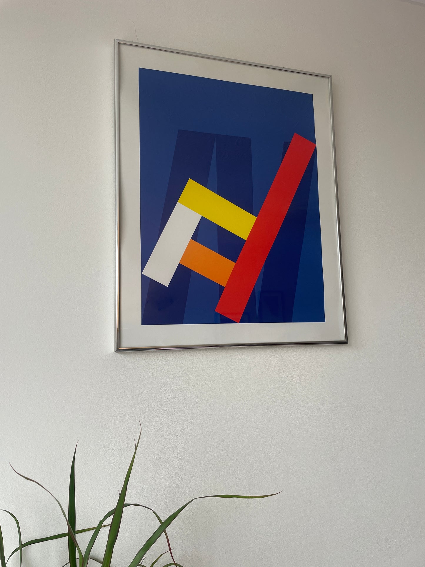 Danish Print by Per Arnoldi - The Chair Framed 1980s - Modern Art