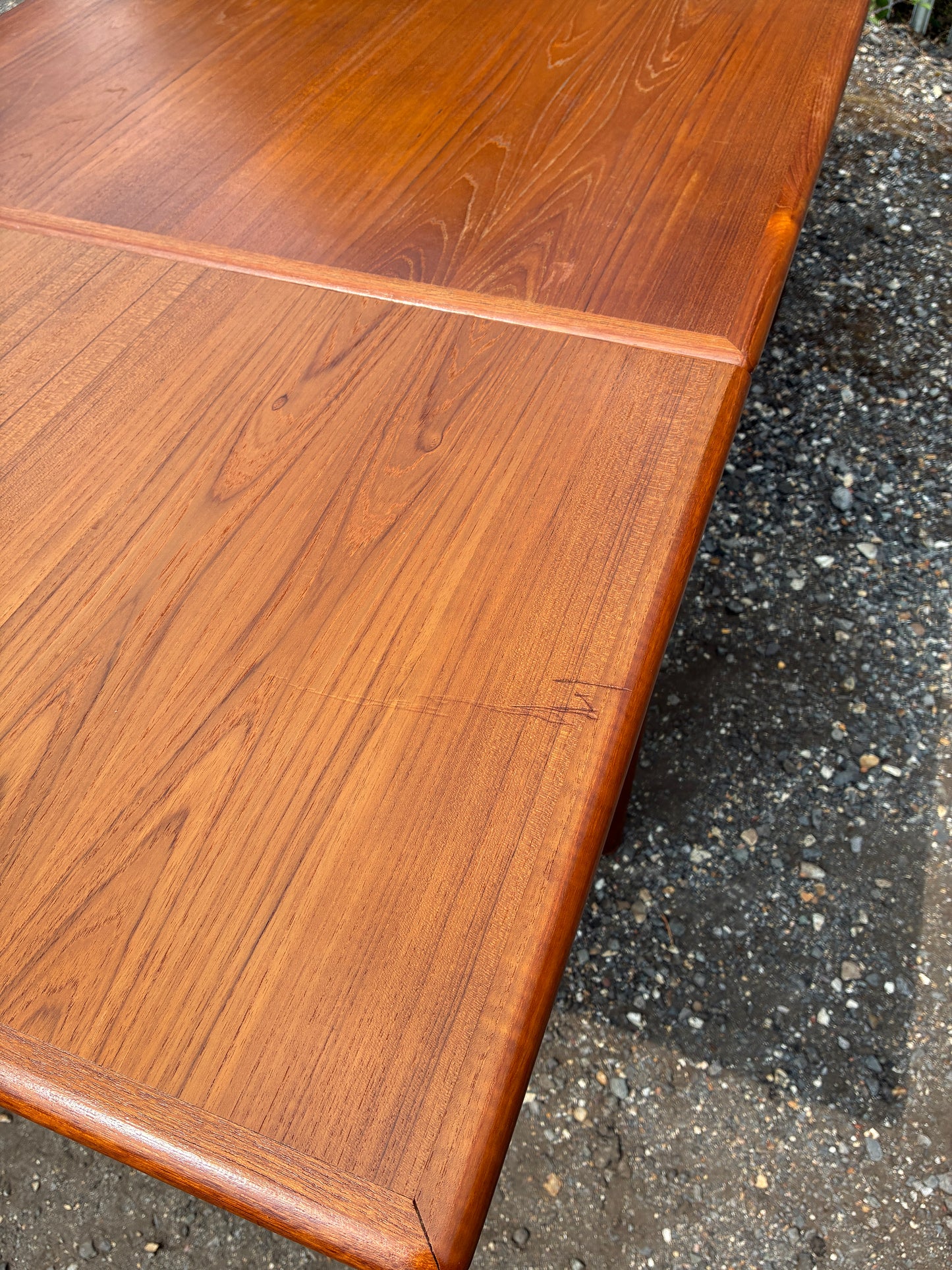 Vintage Danish Extendable Teak Dining Table | Mid-Century Scandinavian