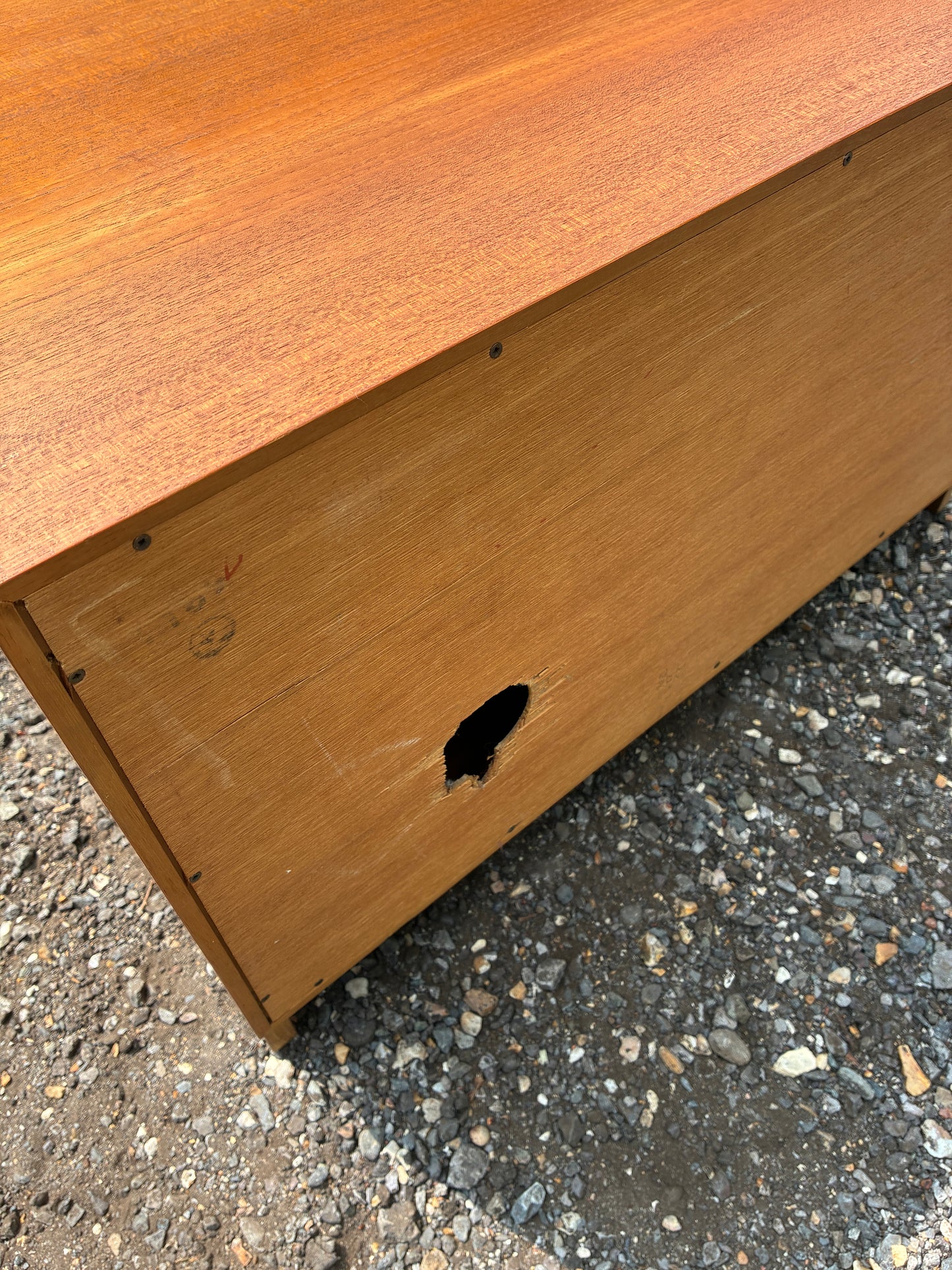 G Plan Teak Sliding Door Cupboard | Mid Century Storage Cabinet | Compact Media Cabinet