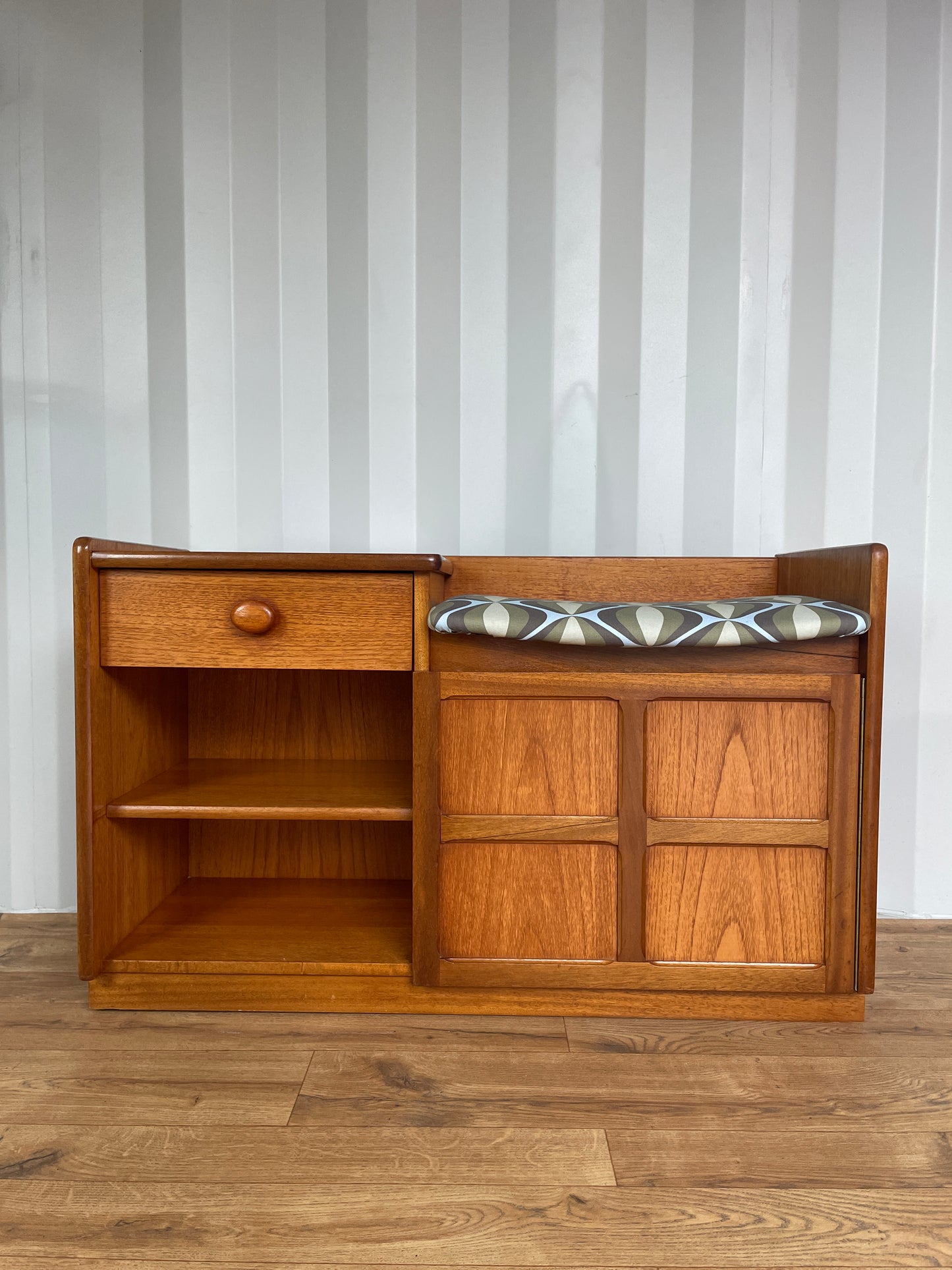 Nathan Mid-Century Teak Compact Retro Telephone Hall Table