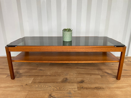 Myer Coffee Table with Smoked Glass Top