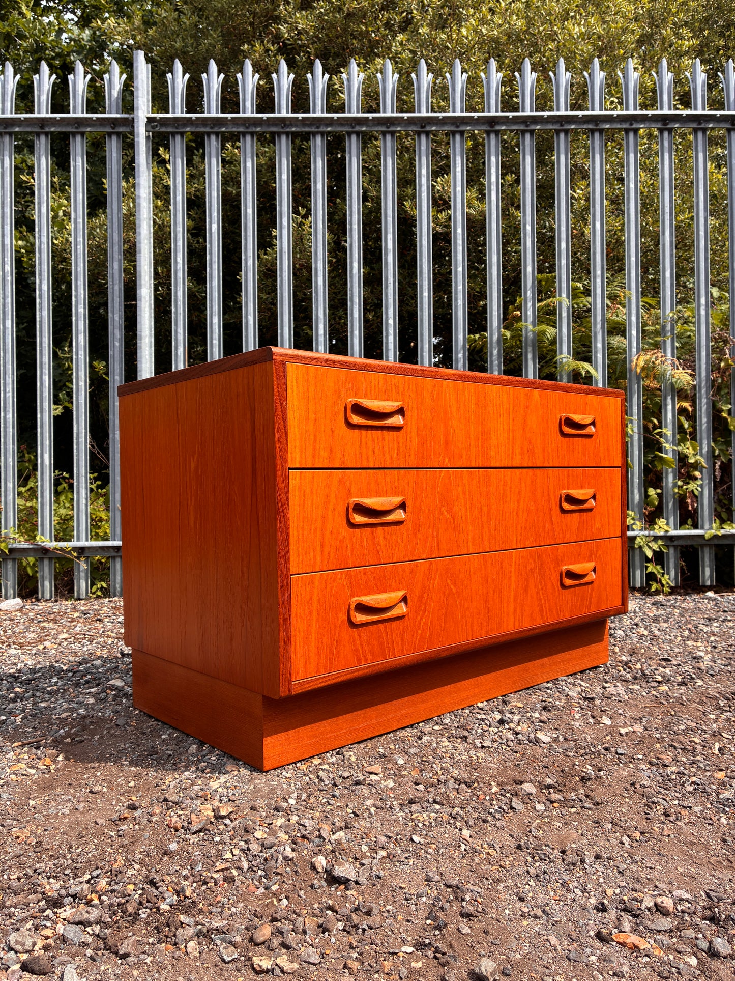 G Plan Teak 3 Drawer Chest of Drawers | Mid Century Vintage  Bedroom Storage Cabinet | Retro Furniture