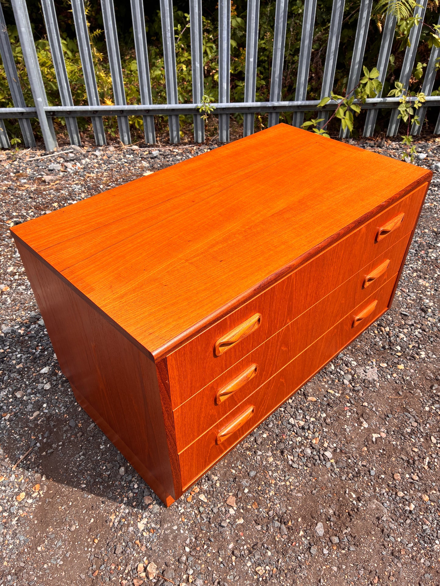 G Plan Teak 3 Drawer Chest of Drawers | Mid Century Vintage  Bedroom Storage Cabinet | Retro Furniture