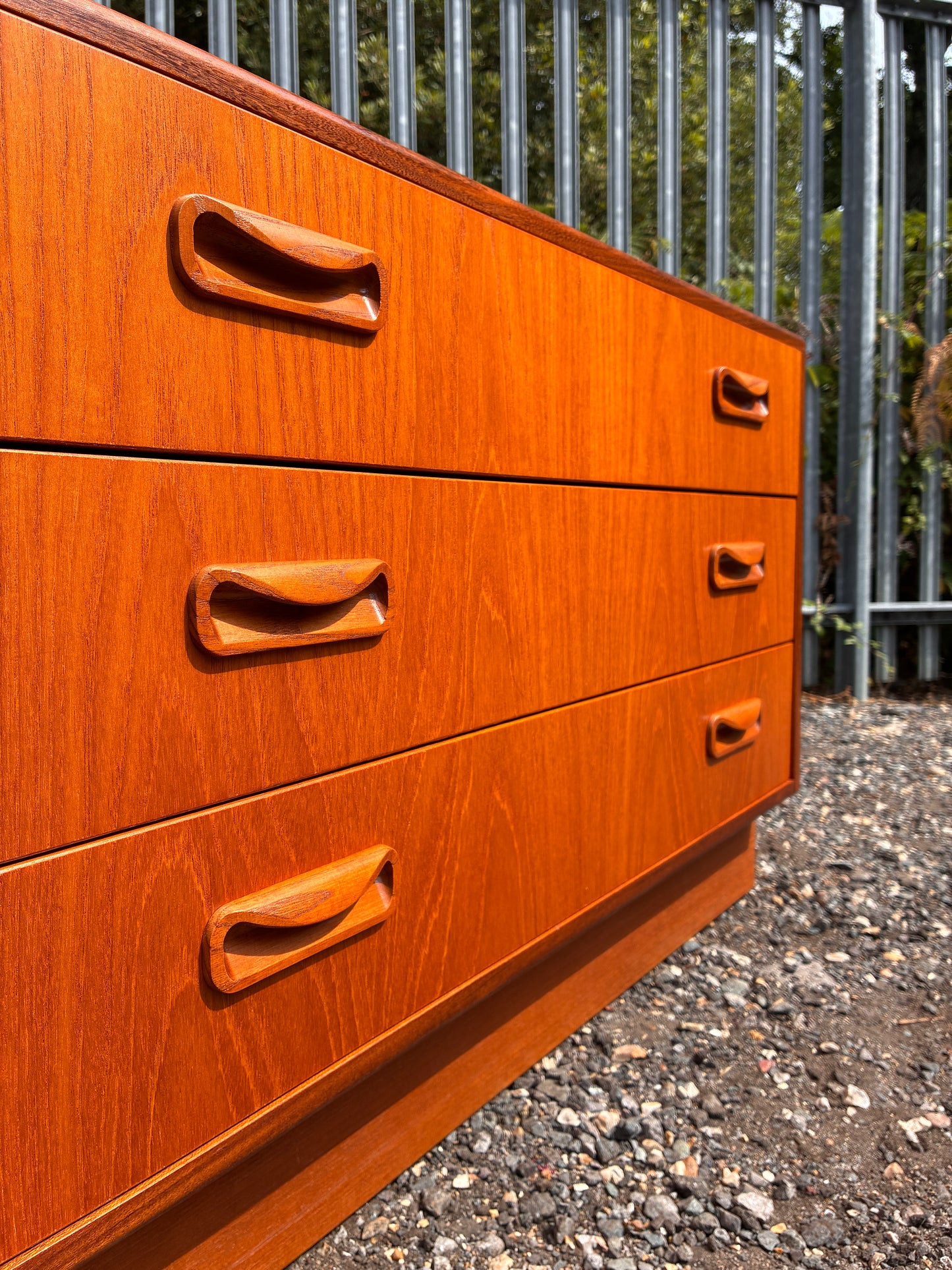 G Plan Teak 3 Drawer Chest of Drawers | Mid Century Vintage  Bedroom Storage Cabinet | Retro Furniture