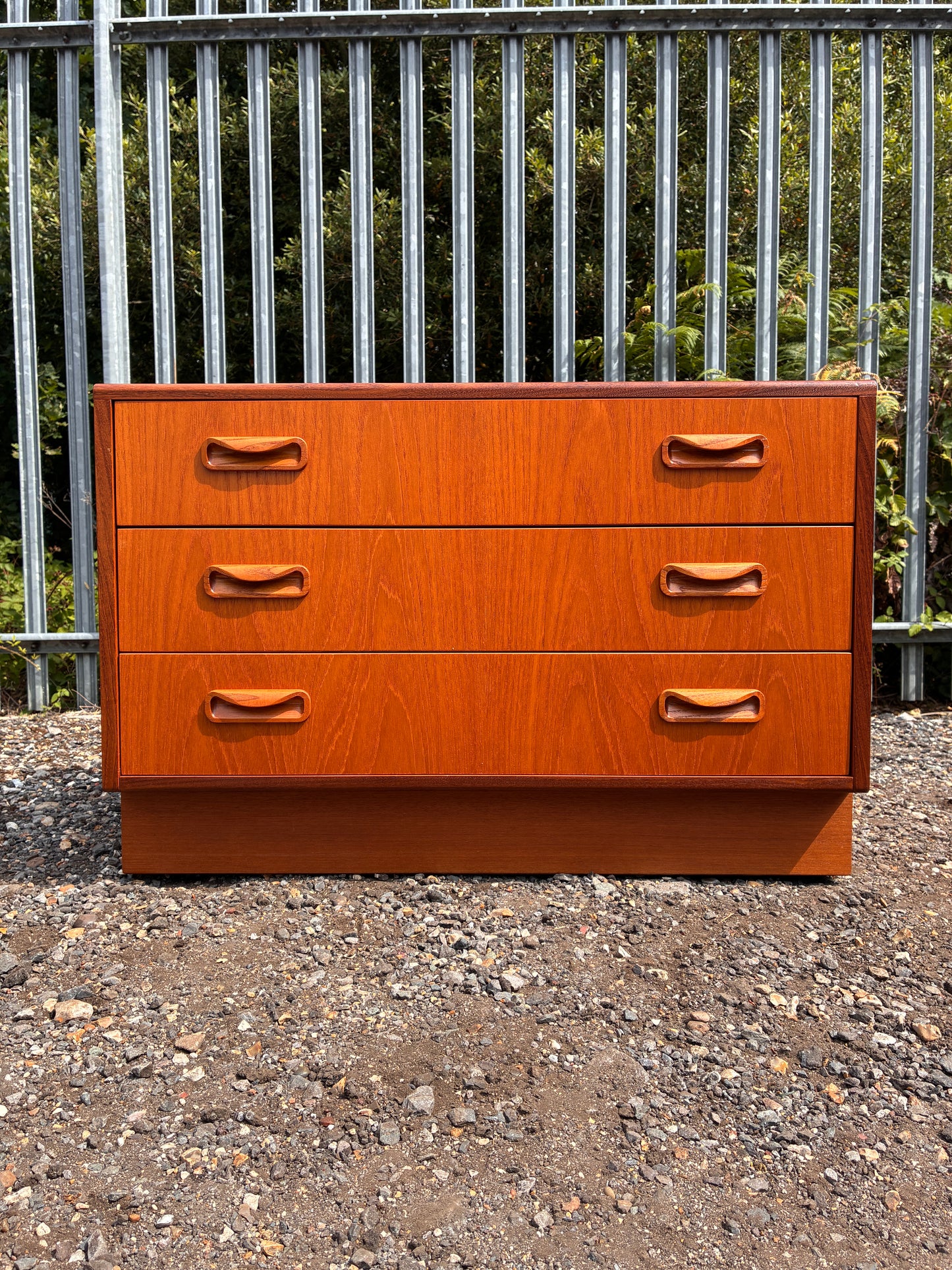 G Plan Teak 3 Drawer Chest of Drawers | Mid Century Vintage  Bedroom Storage Cabinet | Retro Furniture