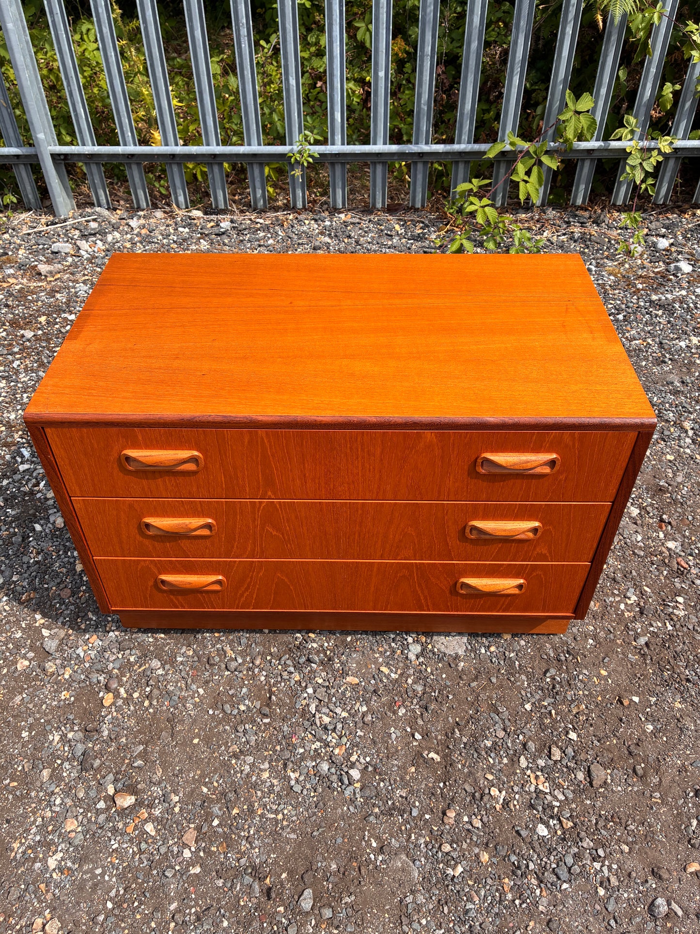 G Plan Teak 3 Drawer Chest of Drawers | Mid Century Vintage  Bedroom Storage Cabinet | Retro Furniture