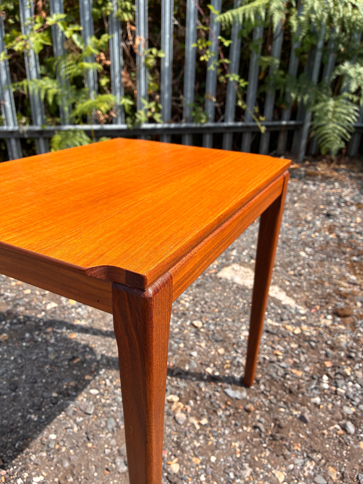 Mid-Century Teak Side Table | Danish Style Occasional Table | Retro Vintage End Table