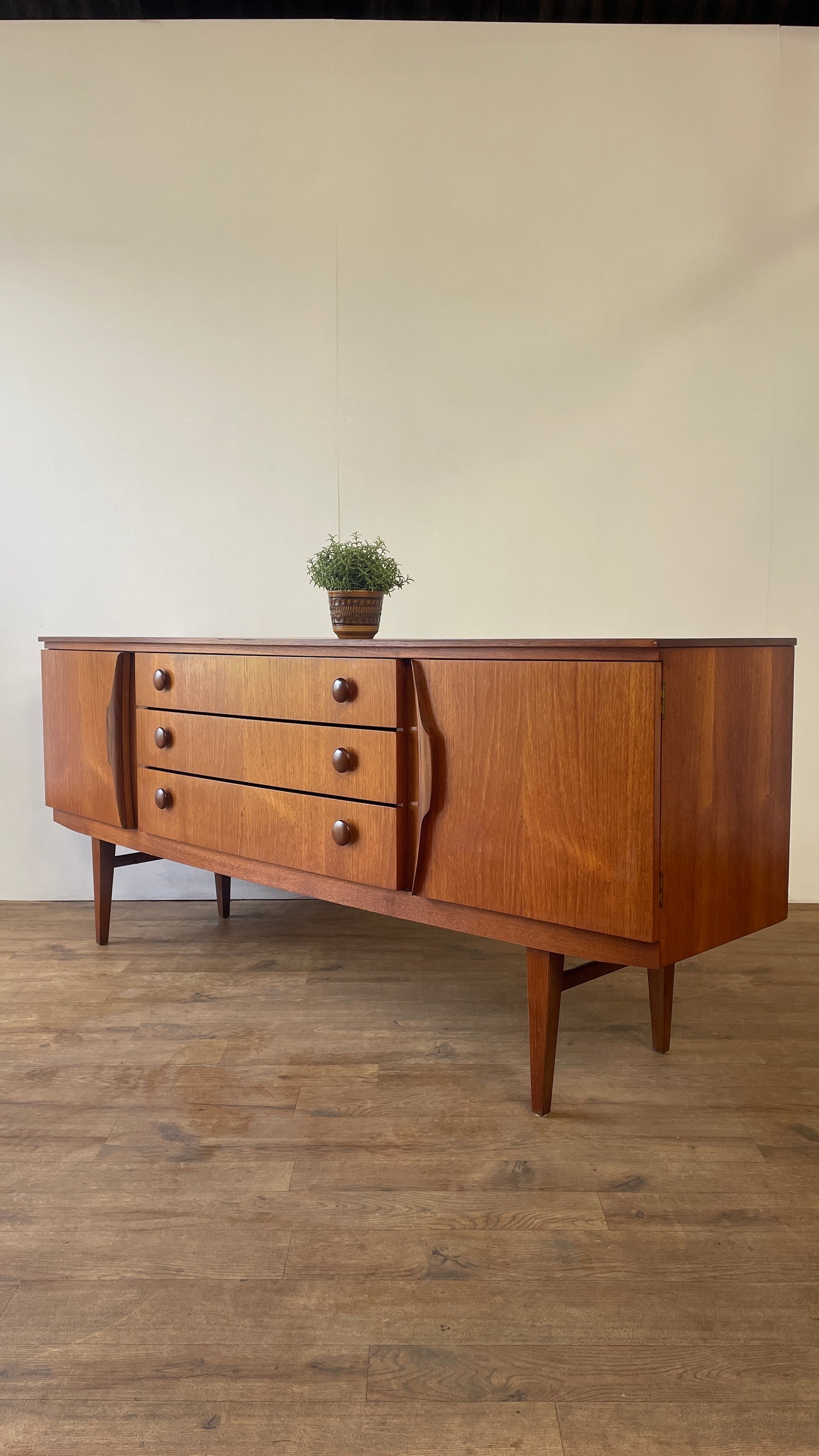 Beautility Teak Mid-Century Sideboard | Vintage 1960s British Modernist Cabinet