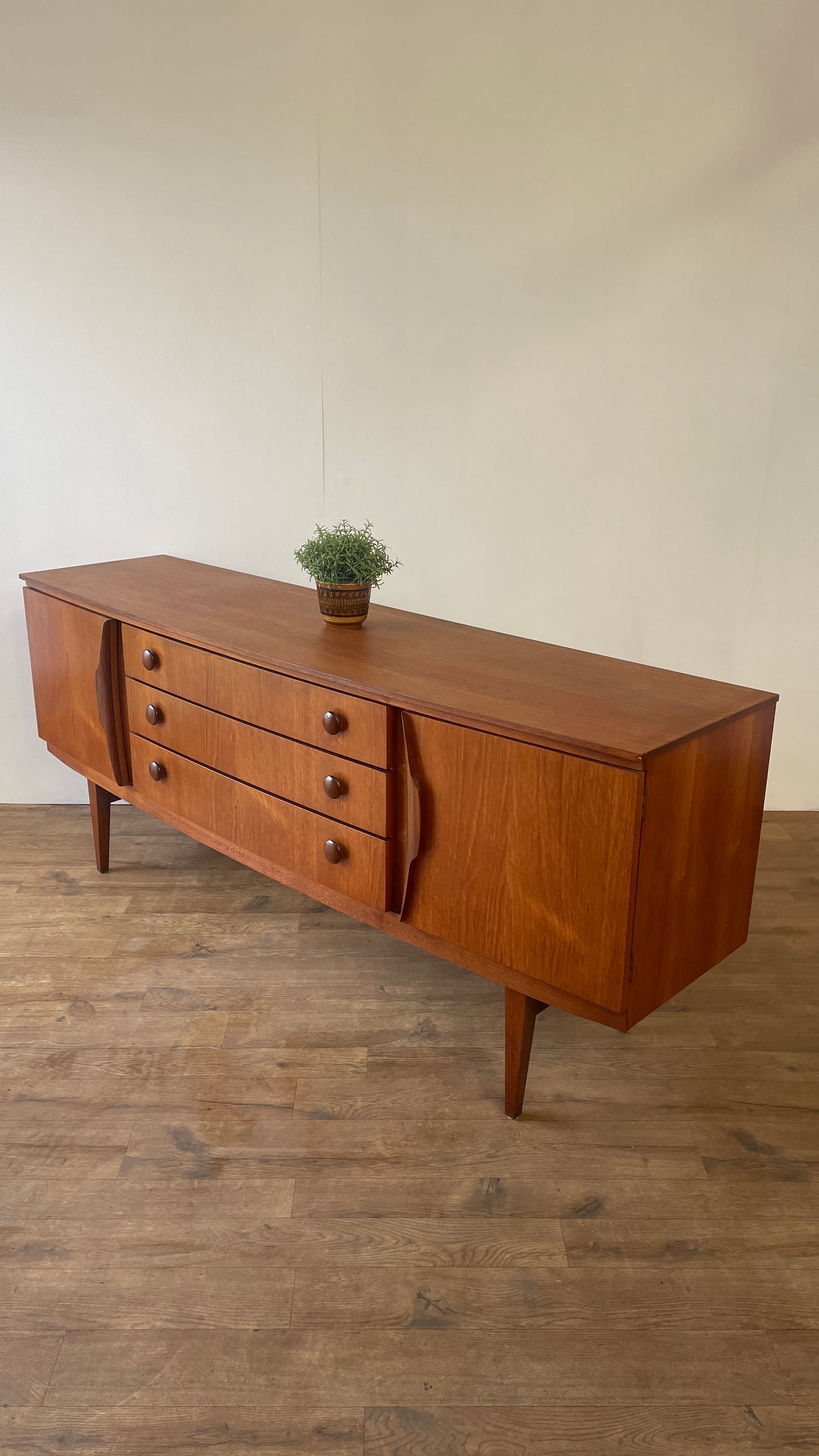 Beautility Teak Mid-Century Sideboard | Vintage 1960s British Modernist Cabinet