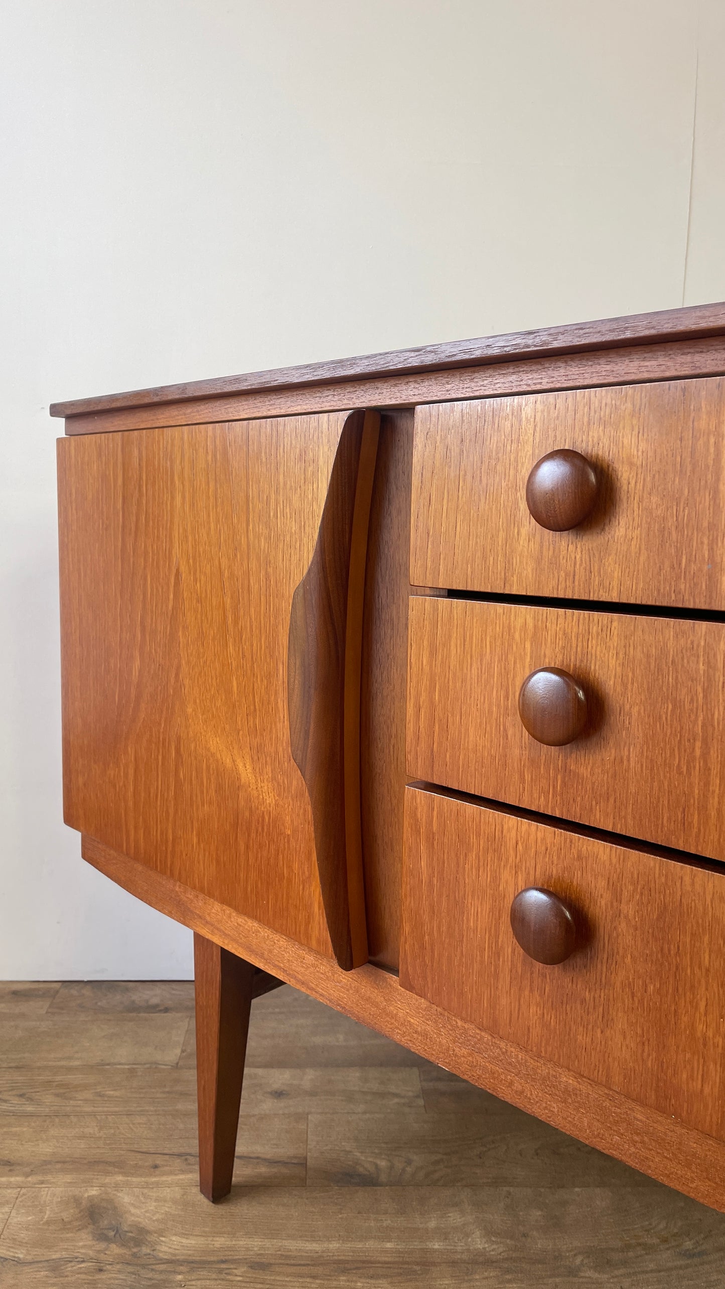 Beautility Teak Mid-Century Sideboard | Vintage 1960s British Modernist Cabinet
