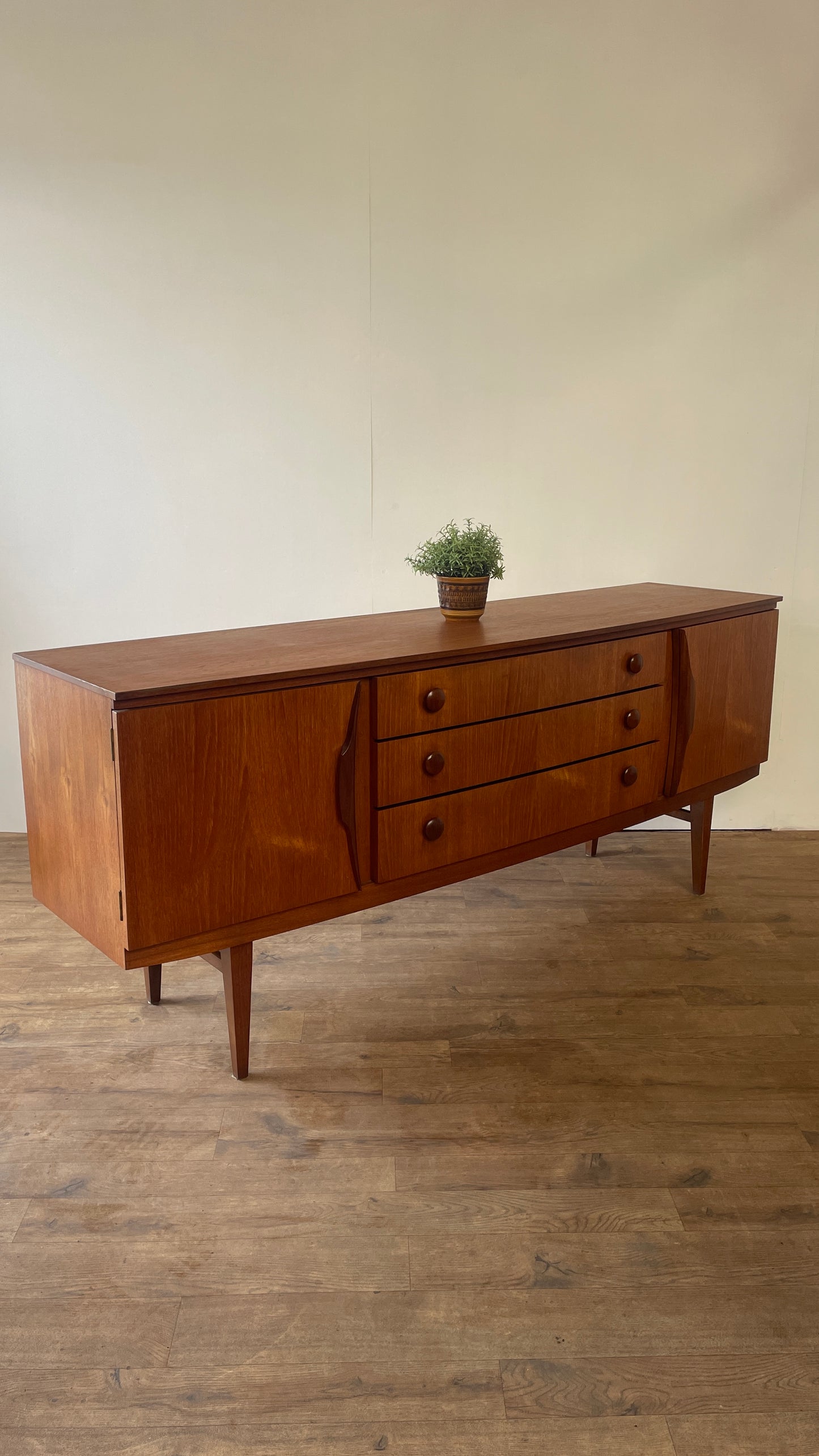 Beautility Teak Mid-Century Sideboard | Vintage 1960s British Modernist Cabinet